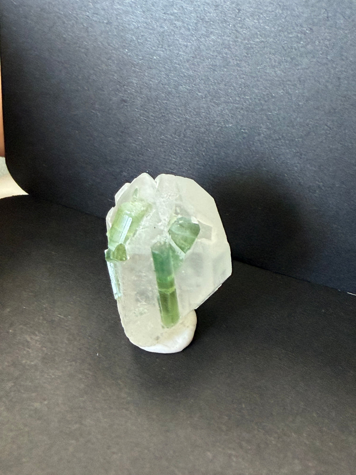 Tourmaline Quartz Crystal; Natural Untreated Afghanistan Raw Tourmaline; 35.185cts