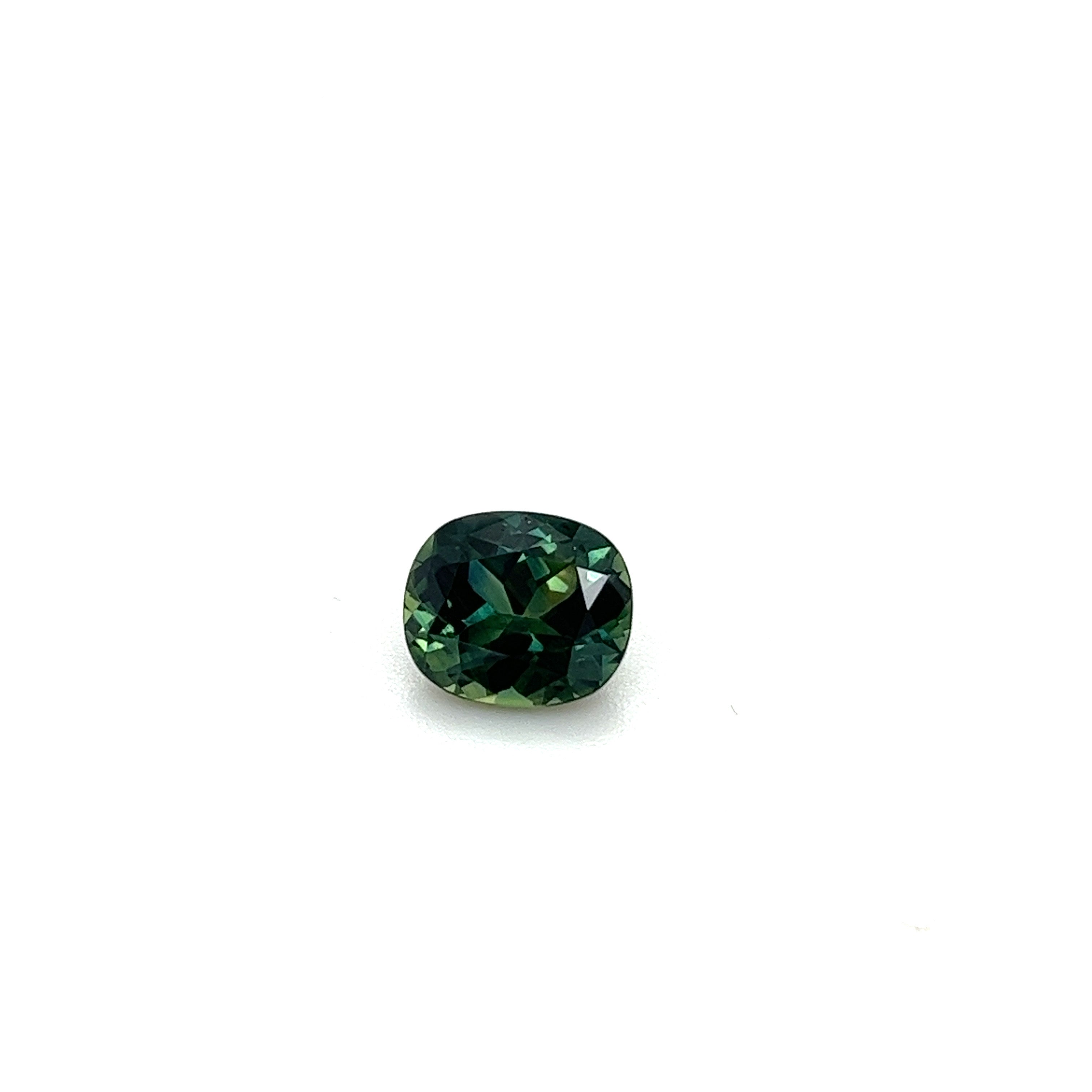 Australia Parti Sapphire Gemstone; Natural Untreated Australia Sapphire, 2.400cts - Mark Oliver Gems