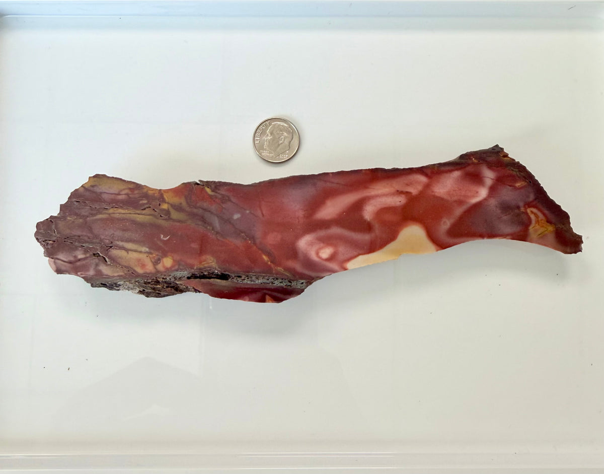 Mookaite Jasper Slab from Australia; 199.44 grams