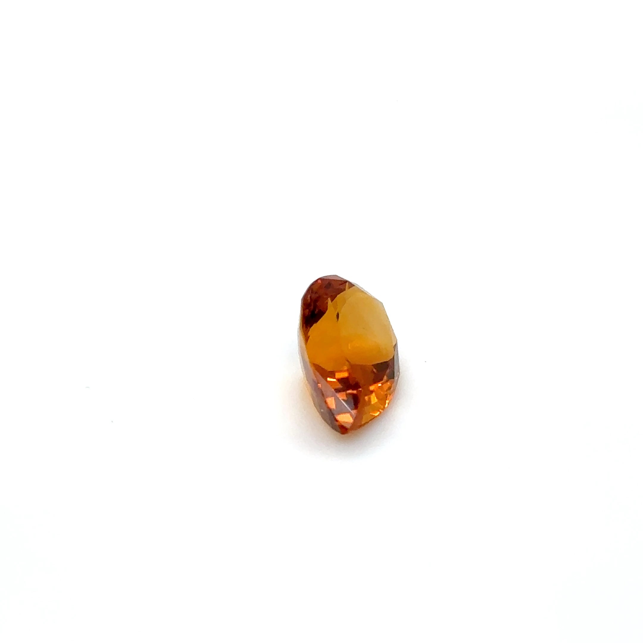 Madeira Citrine Gemstone; Natural Untreated Brazil Citrine, 4.445cts - Mark Oliver Gems