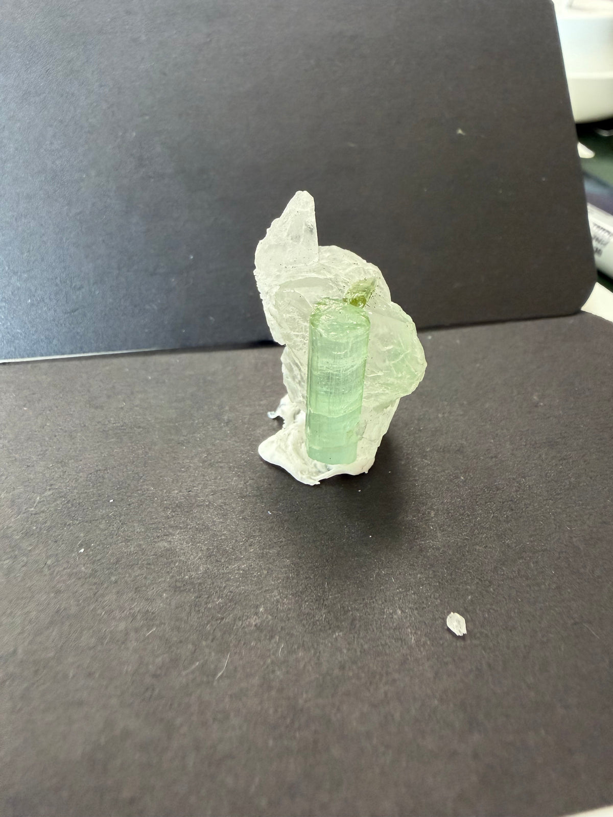 Tourmaline Quartz Crystal; Natural Untreated Afghanistan Raw Tourmaline; 37.690cts