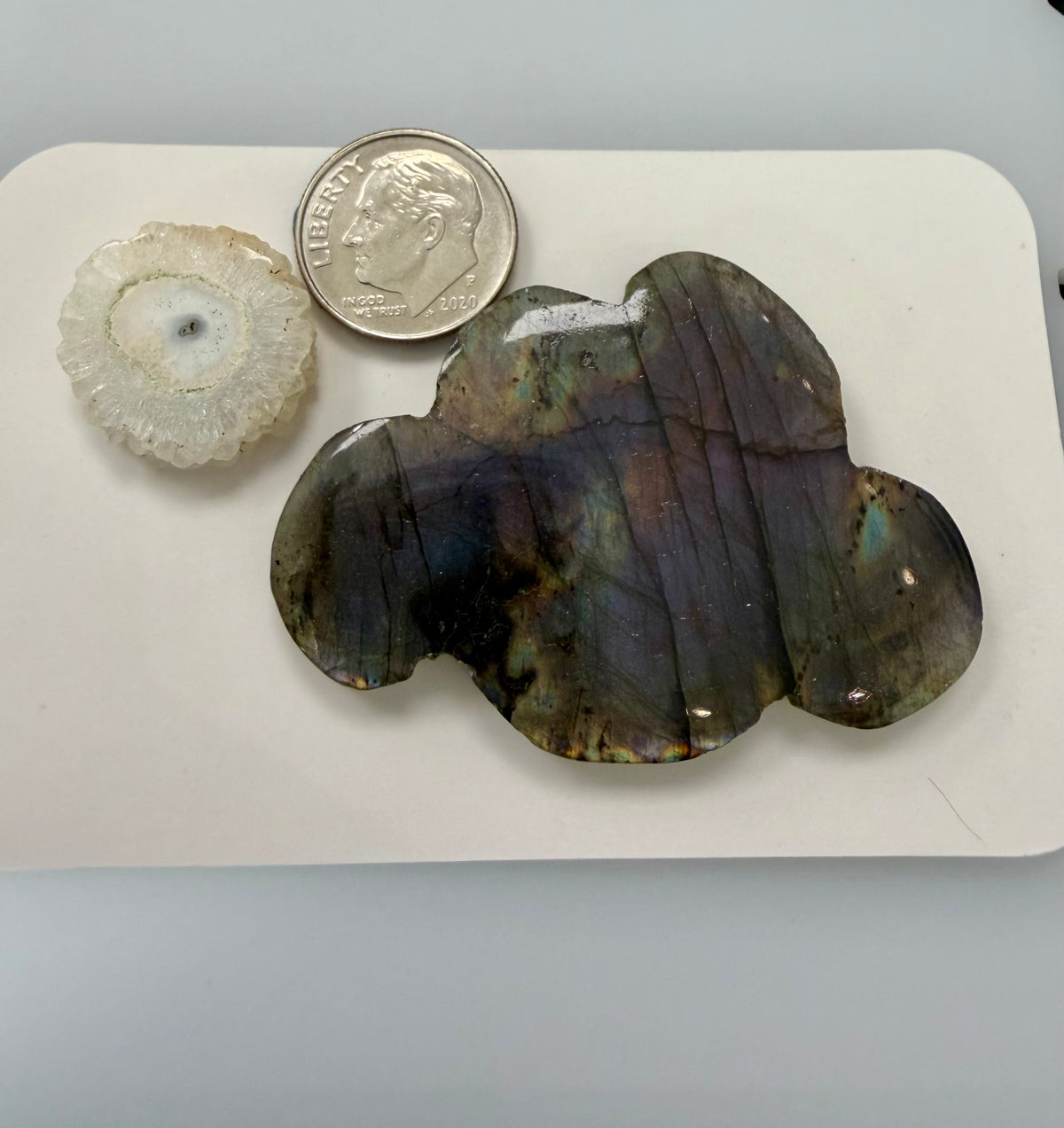 Labradorite and Solar Quartz Scene, 2011