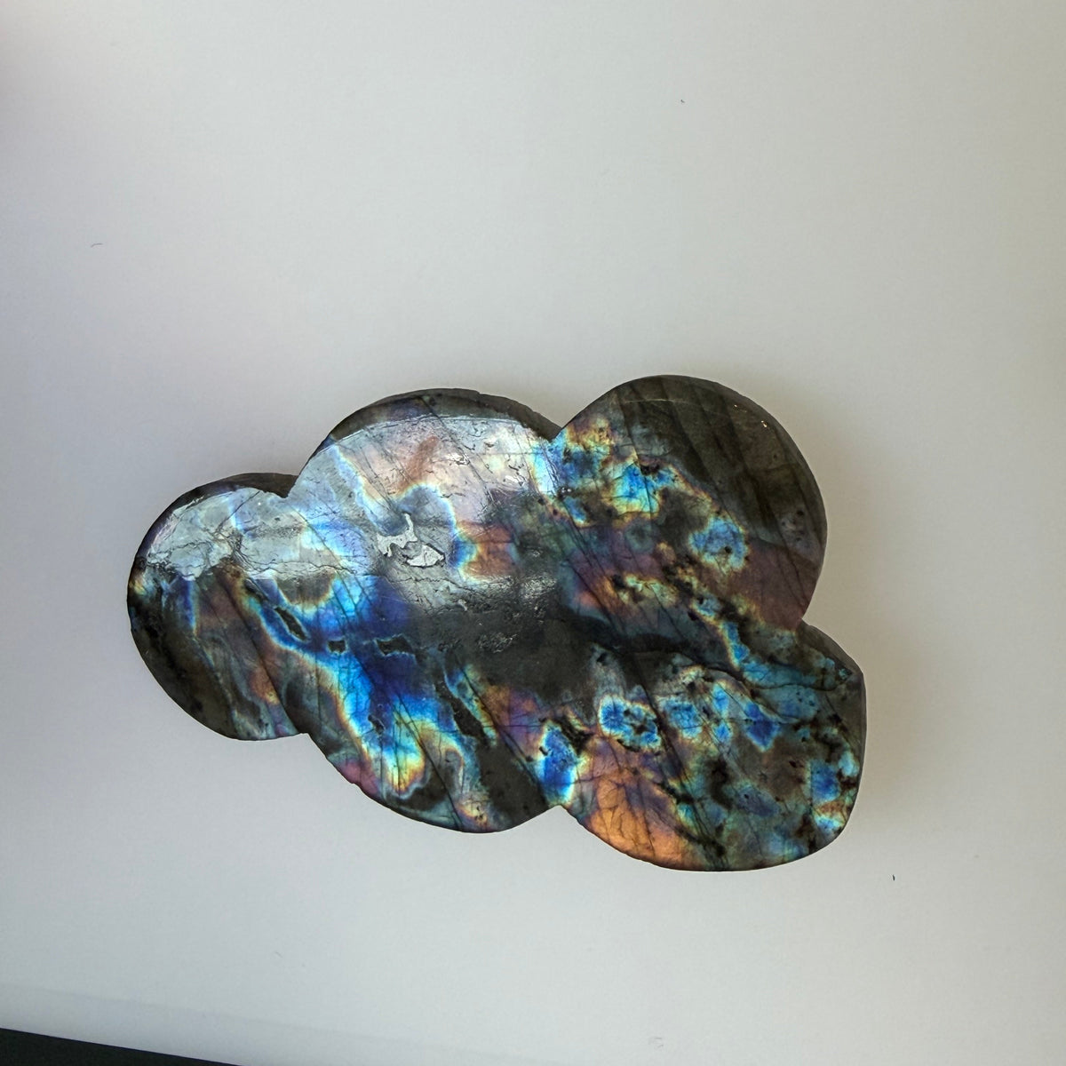 Labradorite Cabochon; Natural Untreated Madagascar Labradorite; 100.245cts