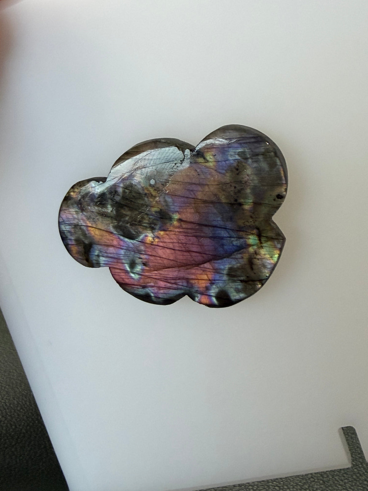 Labradorite Cabochon; Natural Untreated Madagascar Labradorite; 78.945cts - Mark Oliver Gems