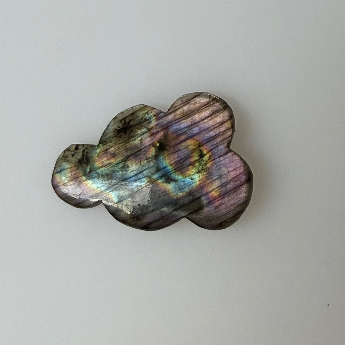 Labradorite Cabochon; Natural Untreated Madagascar Labradorite; 38.250cts