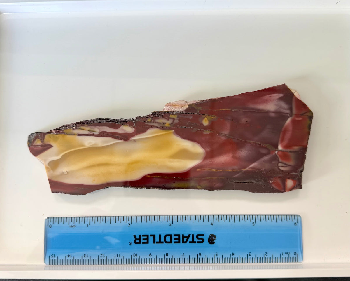 Mookaite Jasper Slab from Australia; 199.29 grams