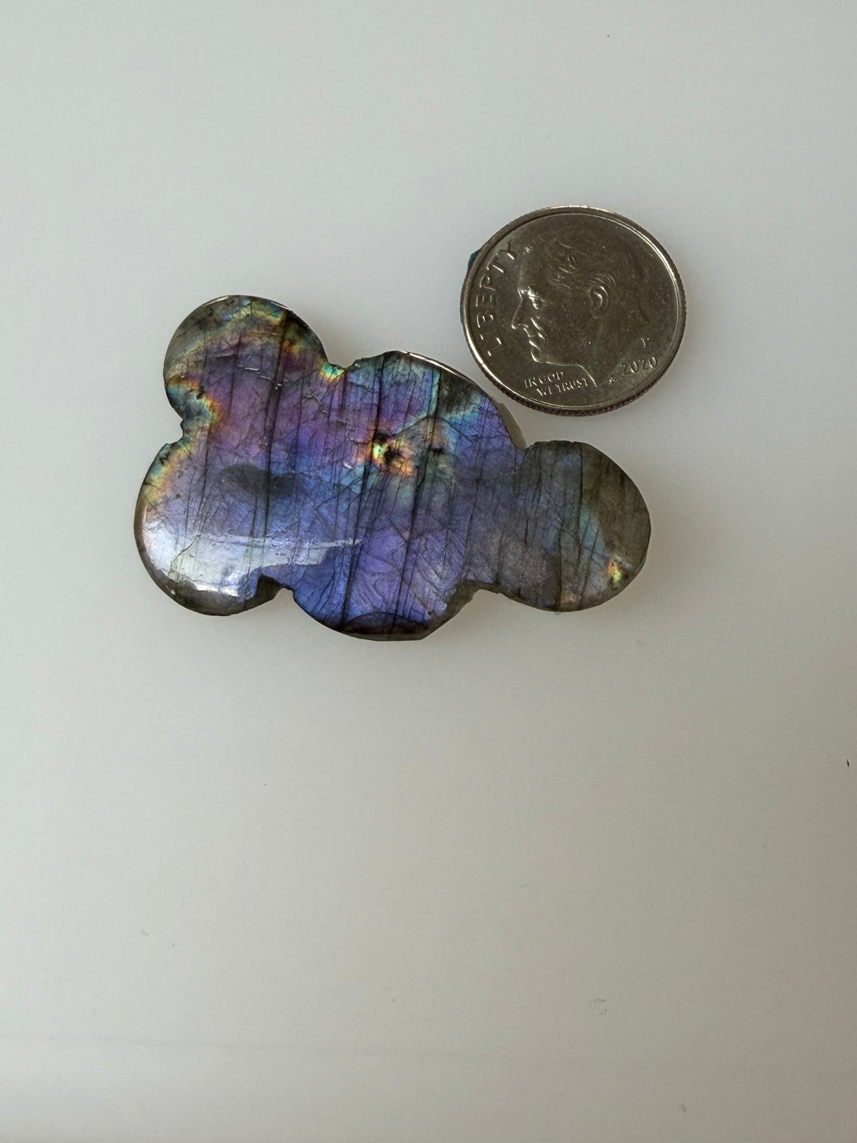 Labradorite Cabochon; Natural Untreated Madagascar Labradorite; 39.295cts