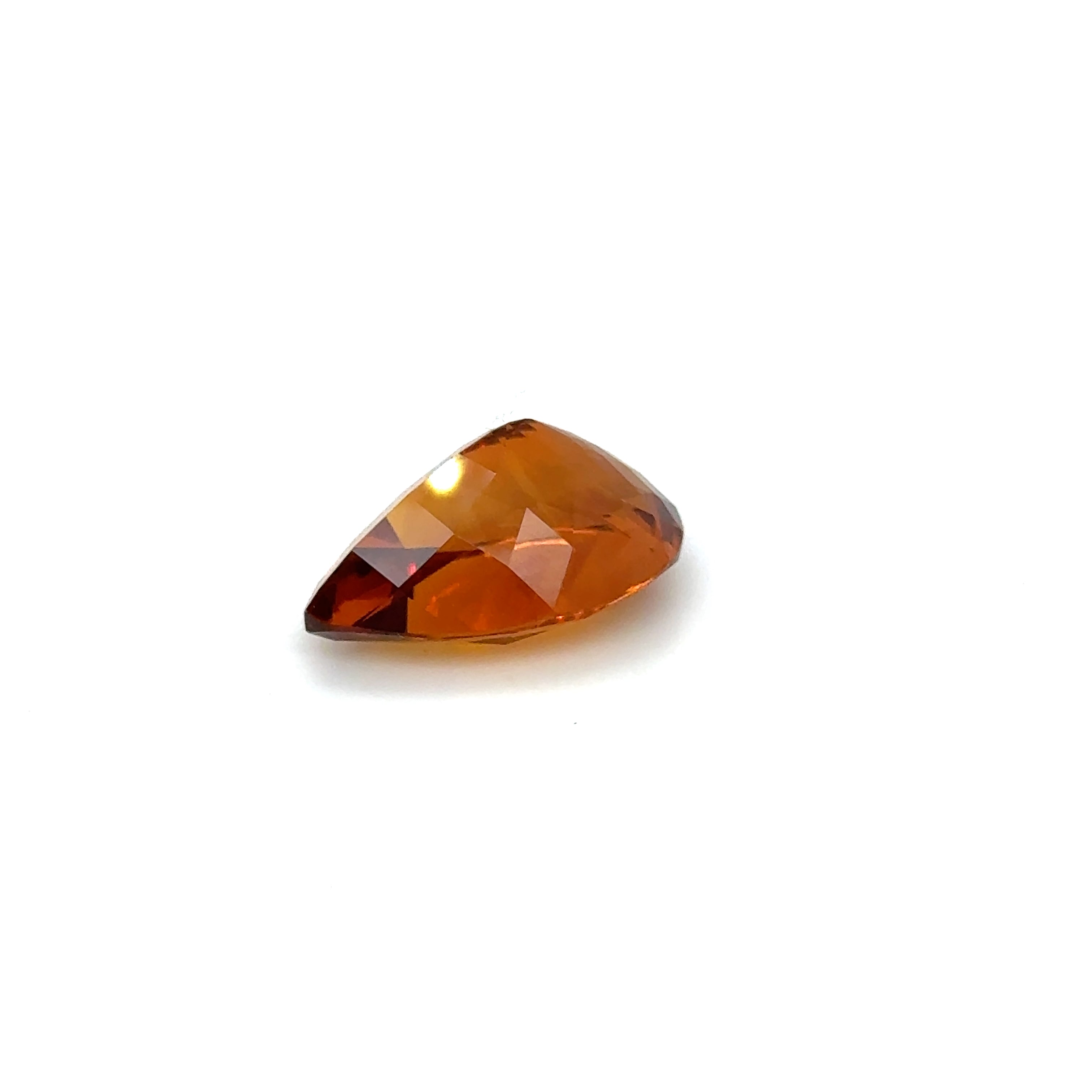 Madeira Citrine Gemstone; Natural Untreated Brazil Citrine, 11.165cts - Mark Oliver Gems