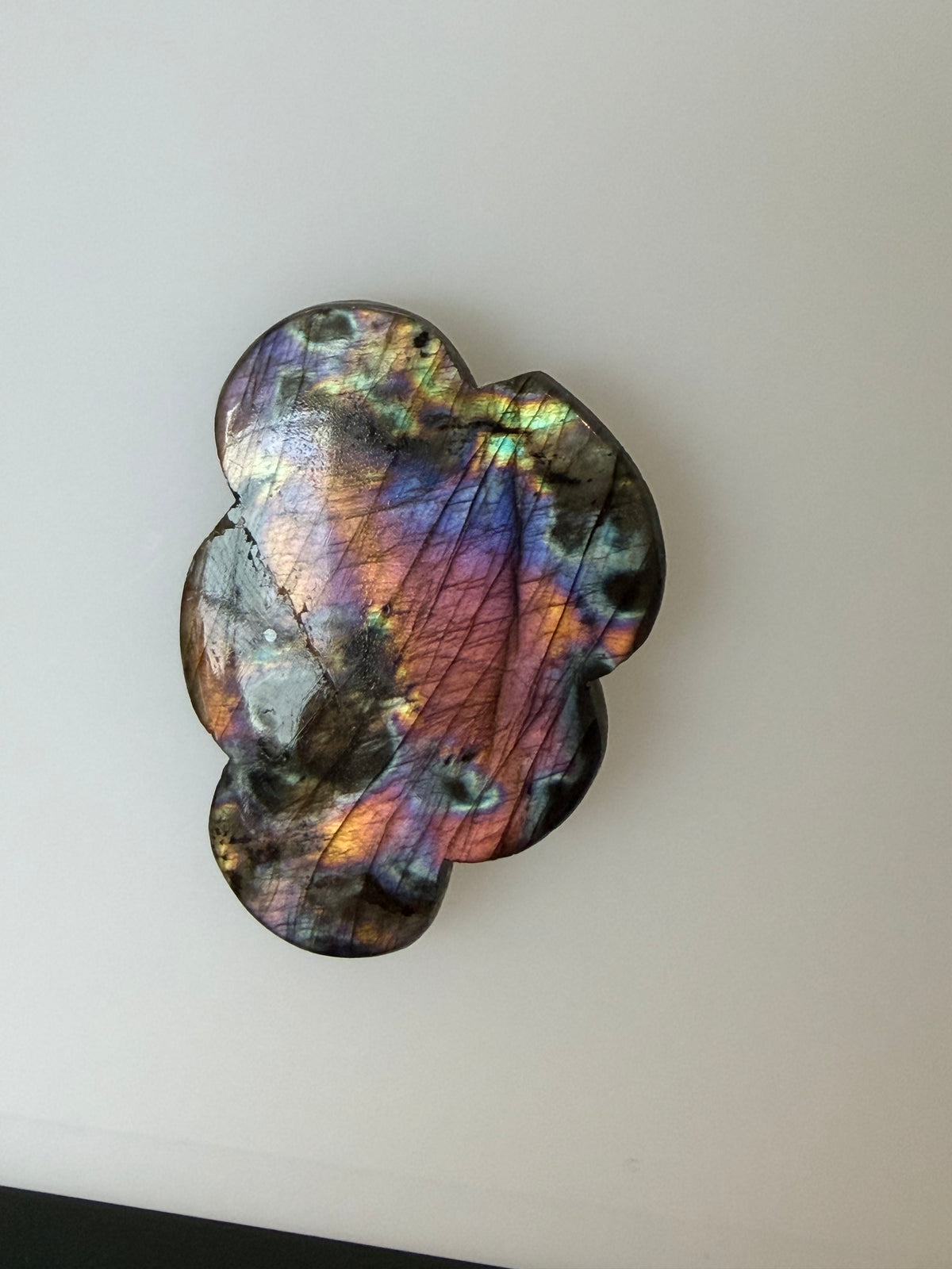 Labradorite Cabochon; Natural Untreated Madagascar Labradorite; 78.945cts - Mark Oliver Gems