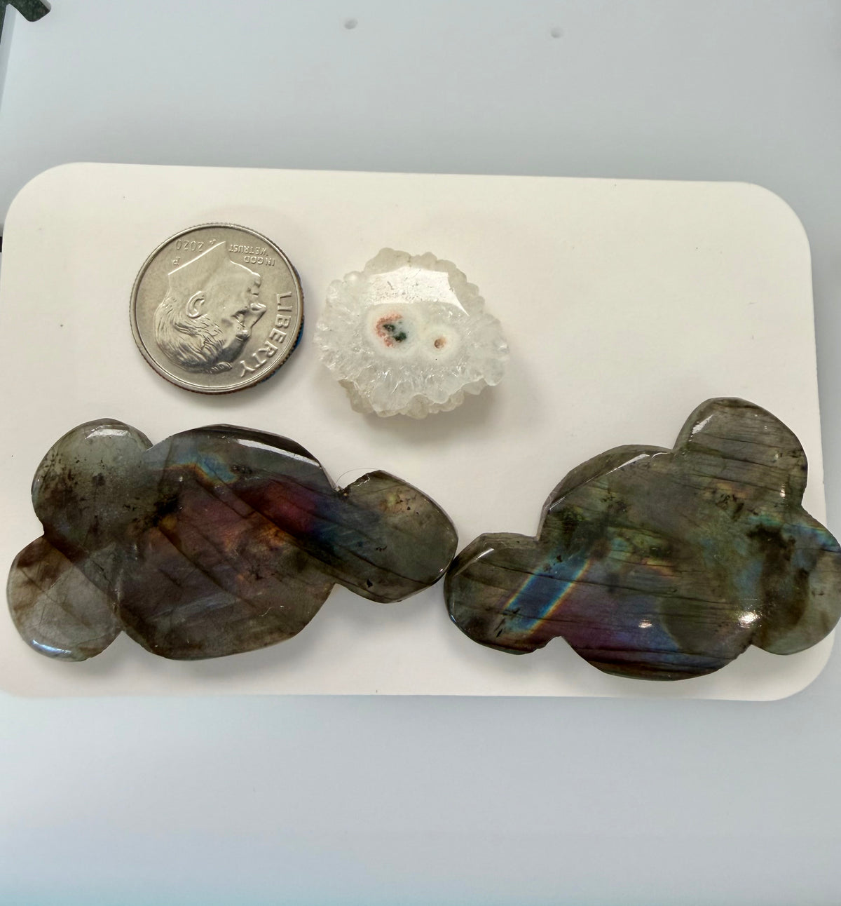Labradorite and Solar Quartz Scene, 2014