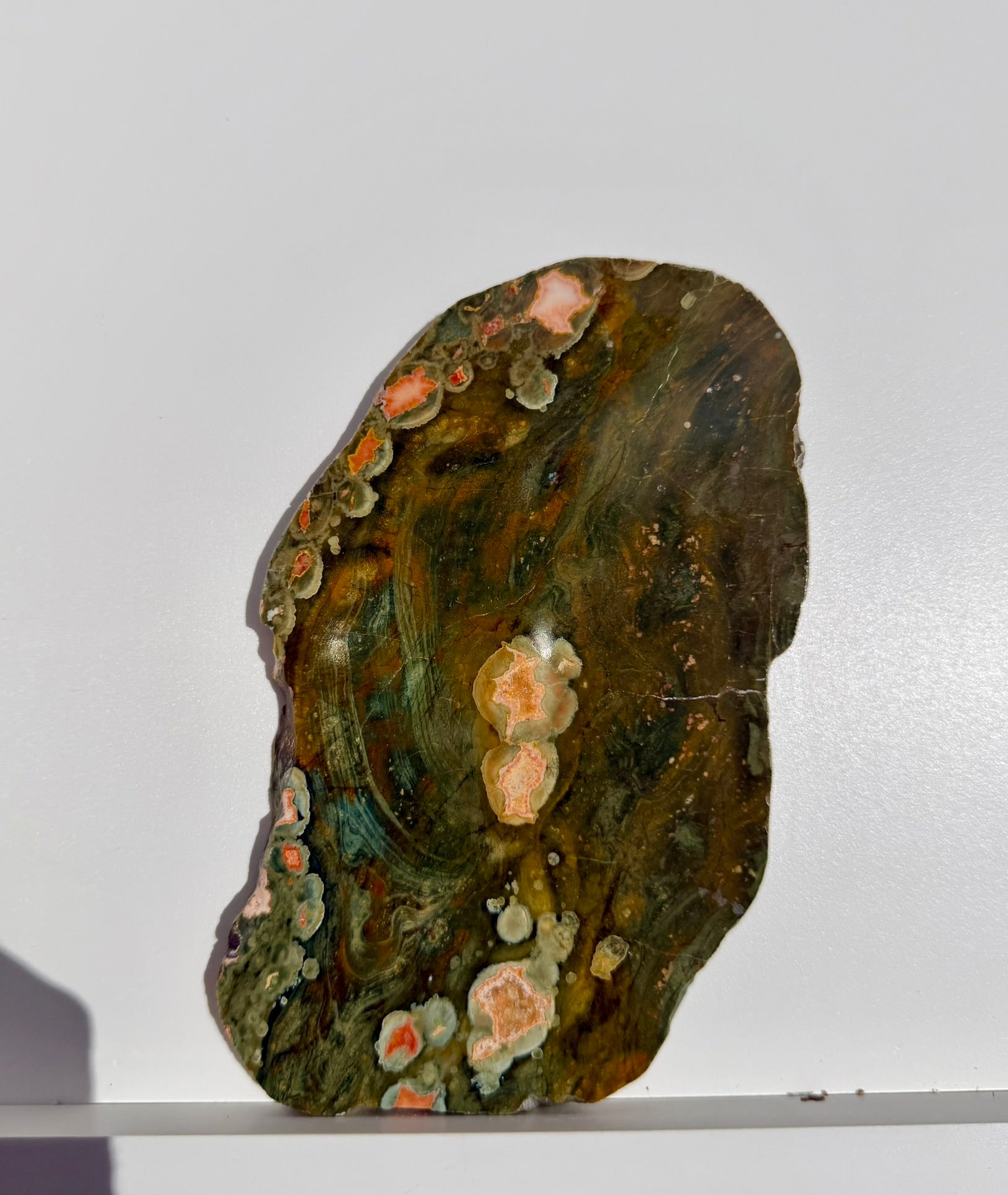 Rainforest Jasper Slab from Australia; 276.78 grams