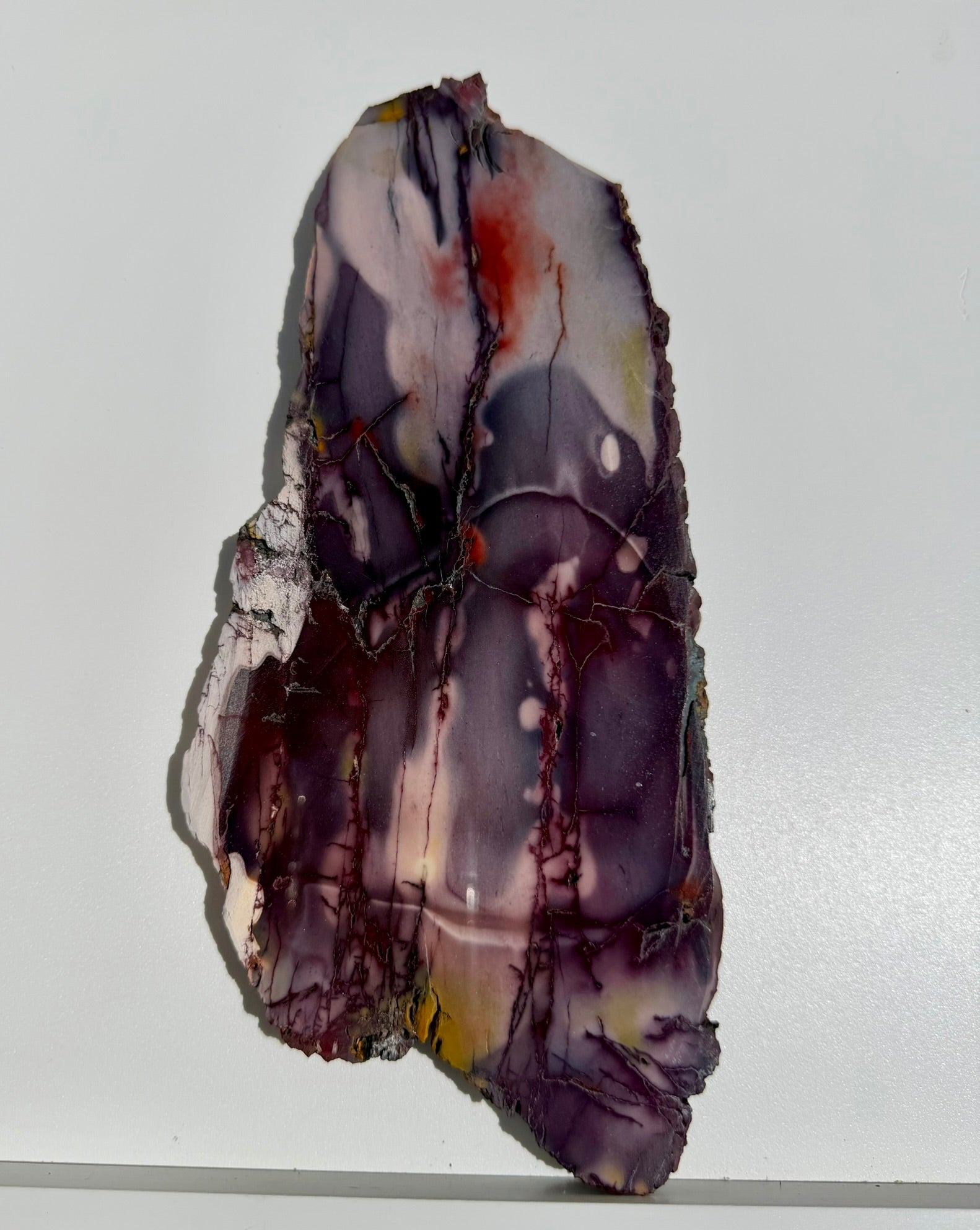 Mookaite Jasper Slab from Australia; 568.45 grams