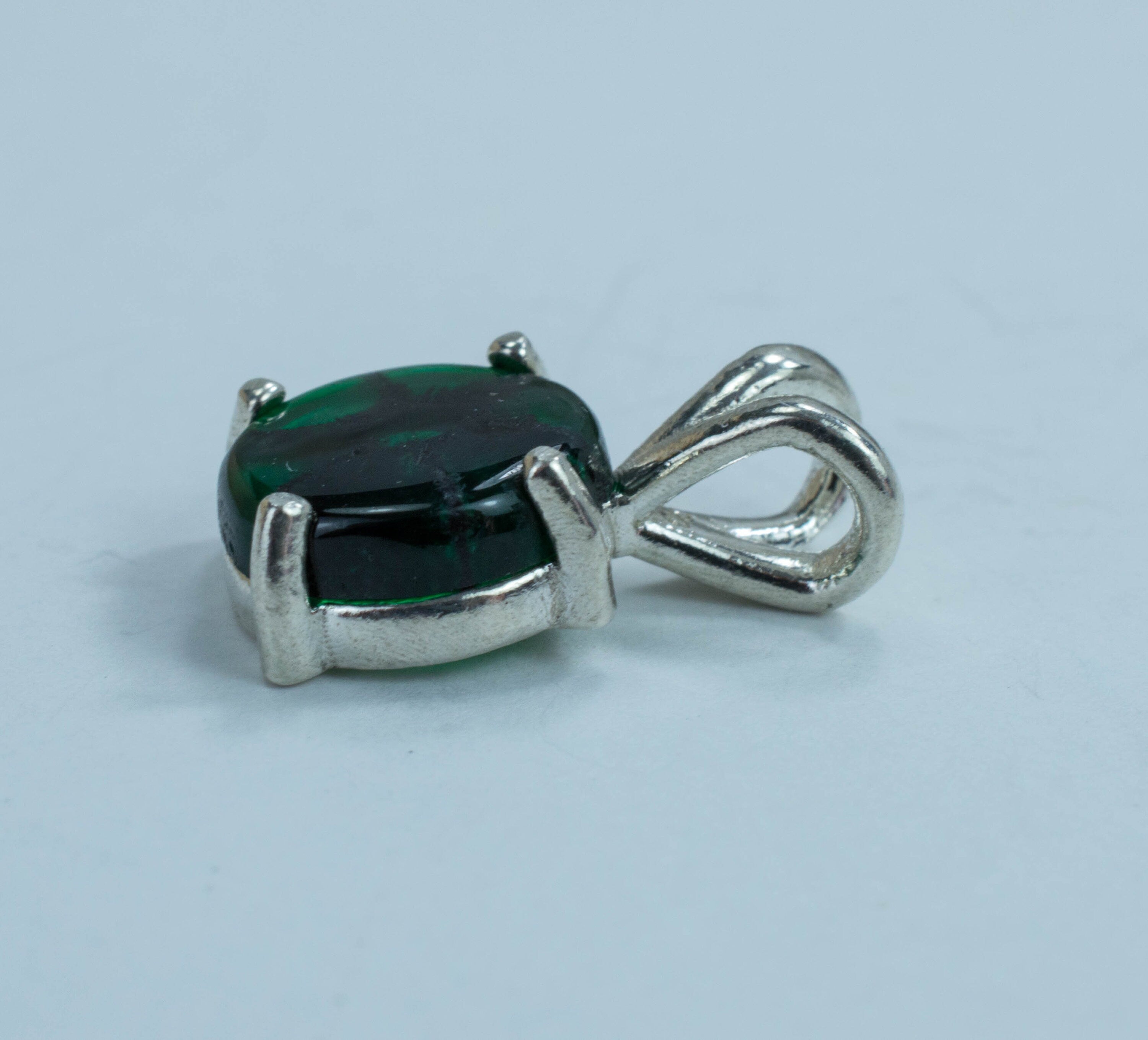 Trapiche Emerald Pendant, Genuine Untreated Colombian Emerald - Mark Oliver Gems