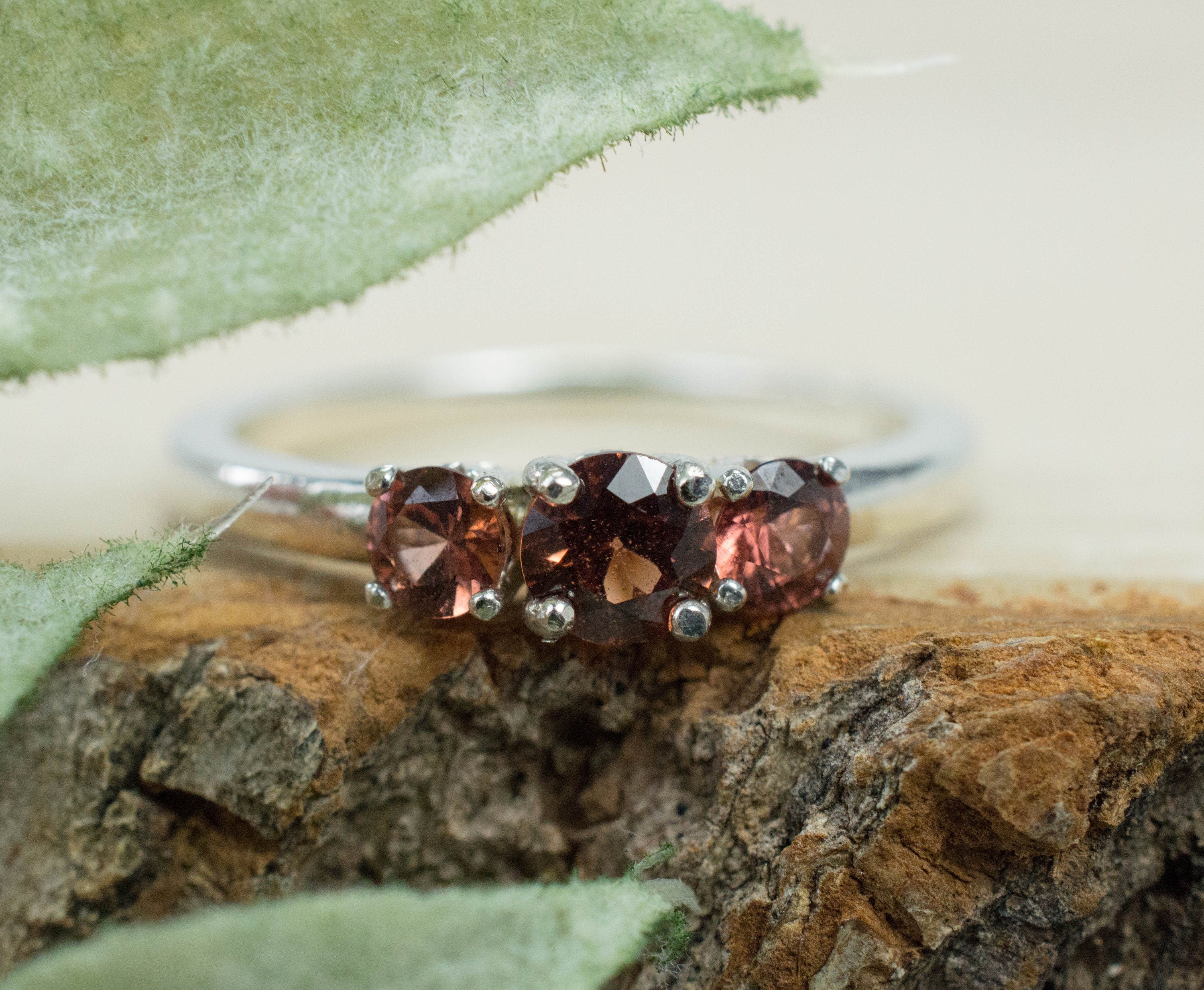 Rhodolite Garnet Ring, Genuine Untreated North Carolina Garnets - Mark Oliver Gems