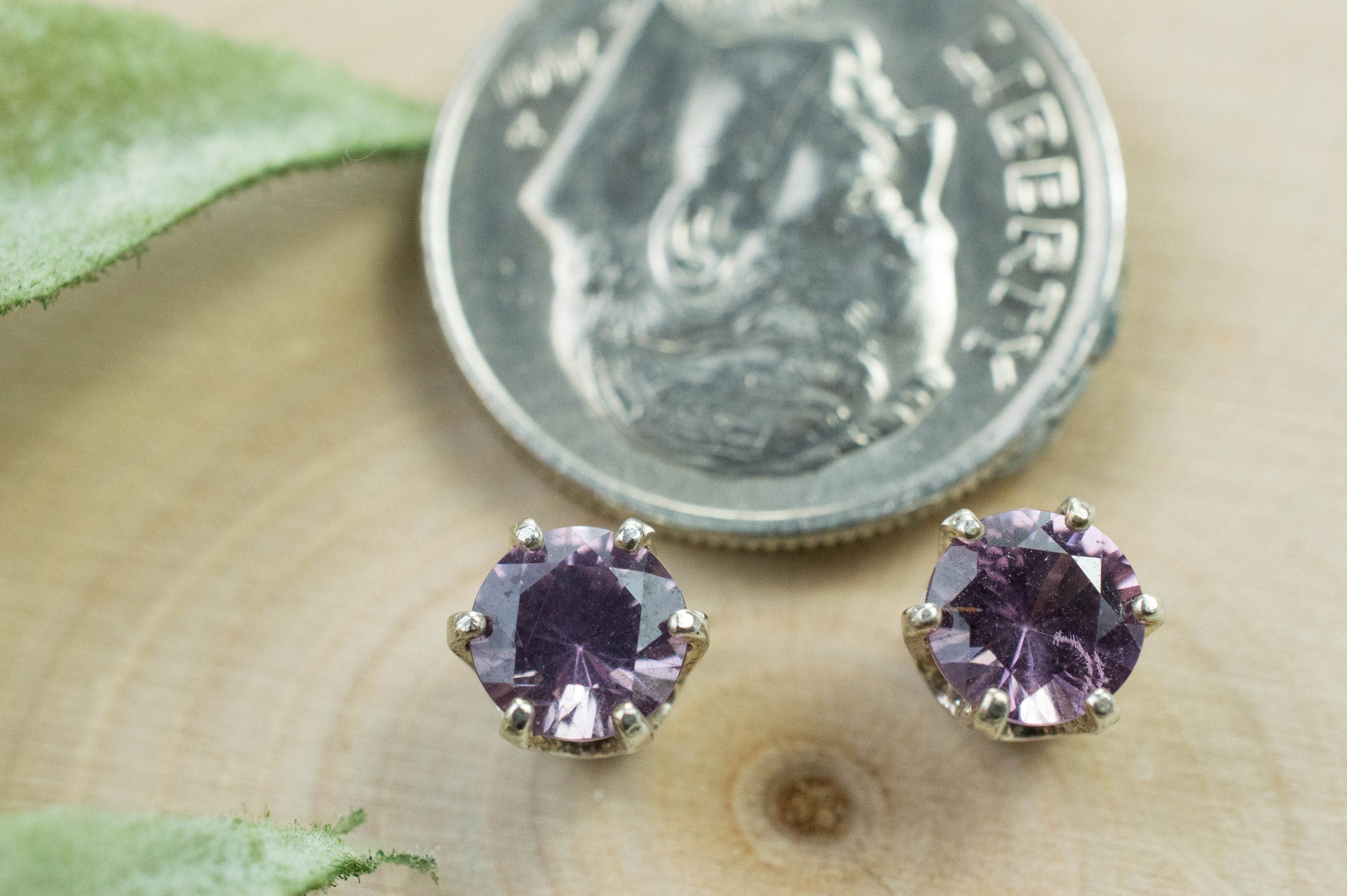 Rhodolite Garnet Earrings, Genuine Untreated Tanzanian Garnet; 1.265cts - Mark Oliver Gems