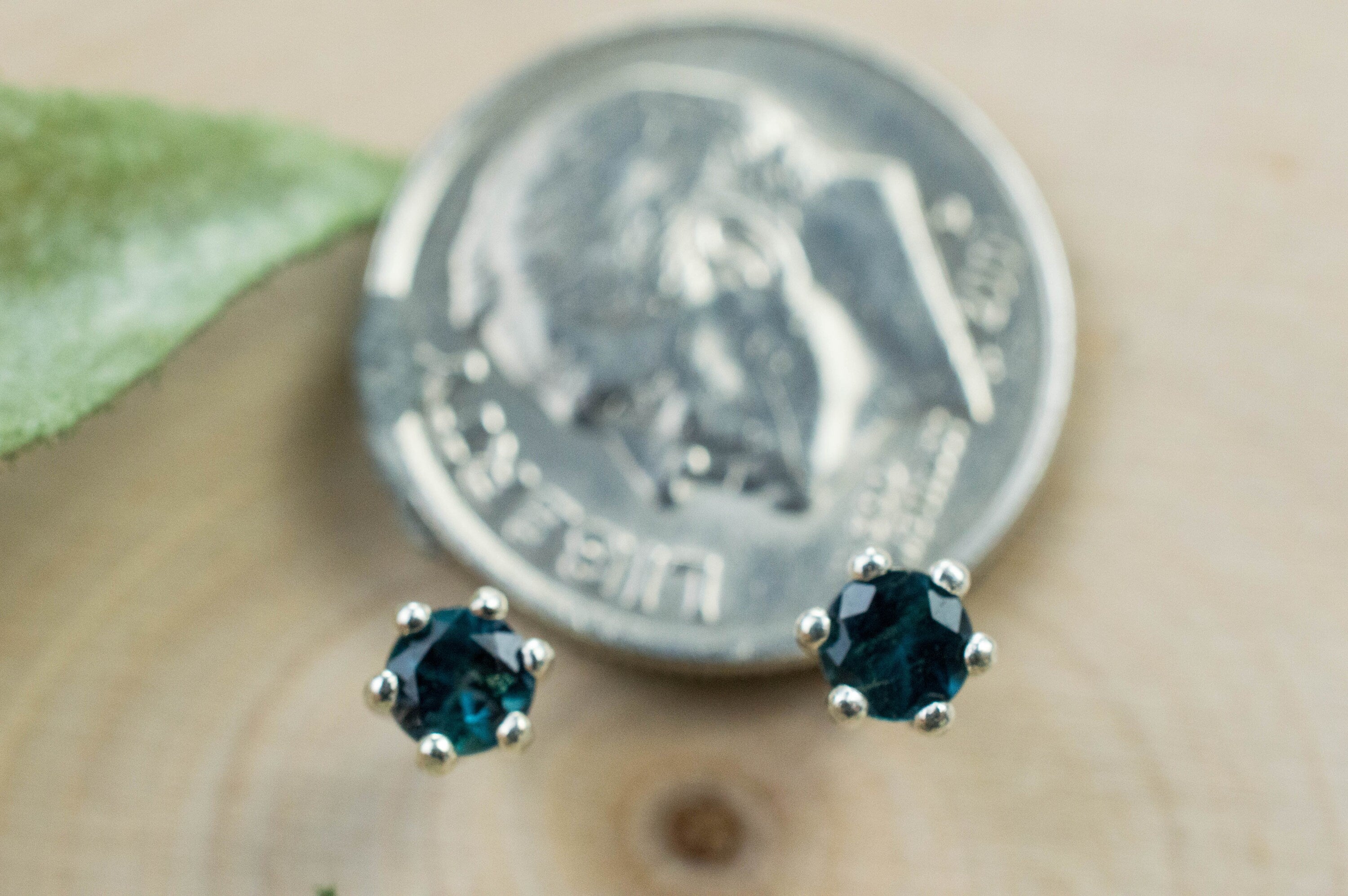 Alexandrite Earrings; Genuine Untreated Brazilian Color Change Alexandrite; 0.400cts - Mark Oliver Gems