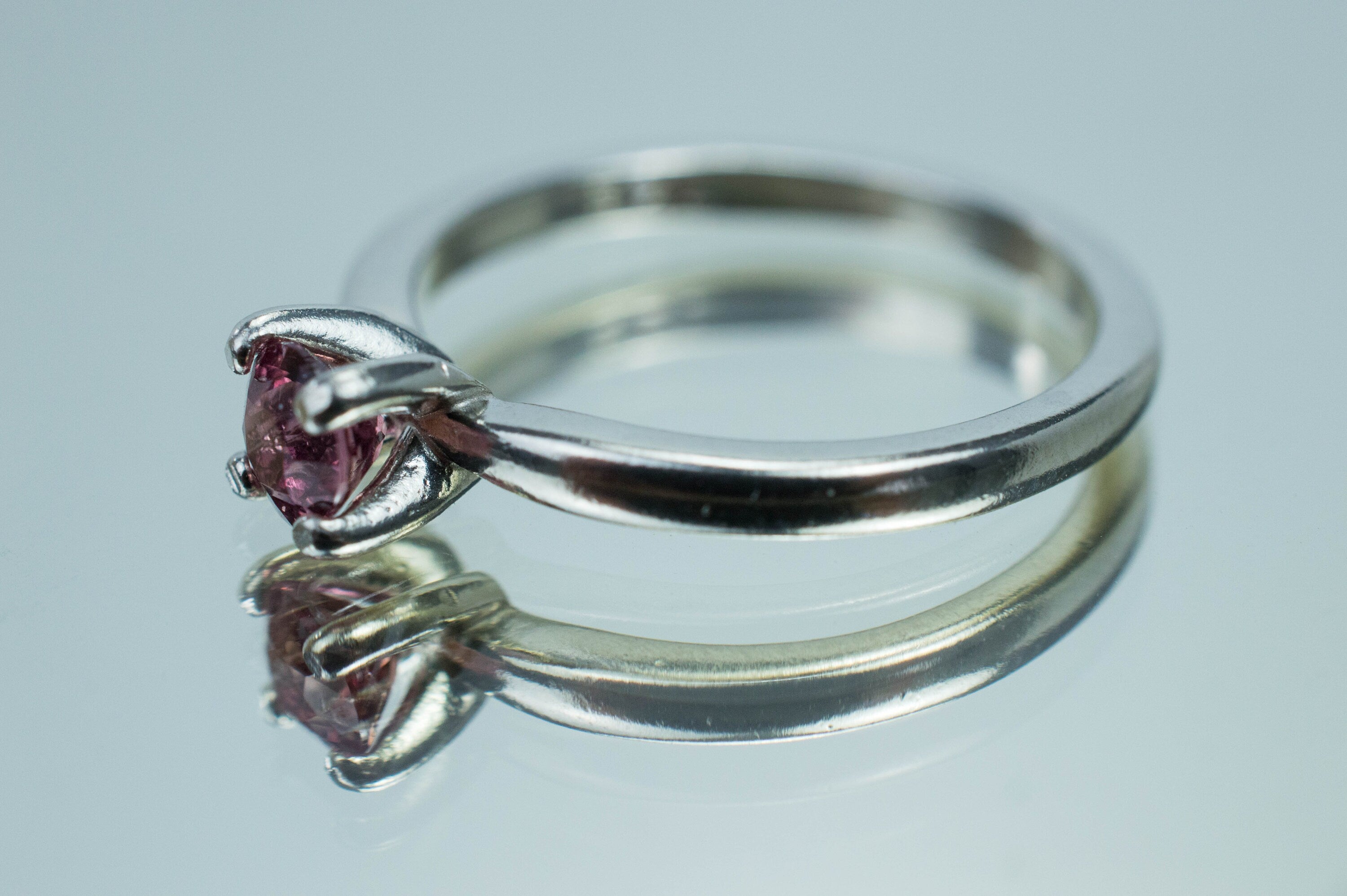 Pink Sapphire Ring, Genuine Untreated Madagascar Sapphire - Mark Oliver Gems