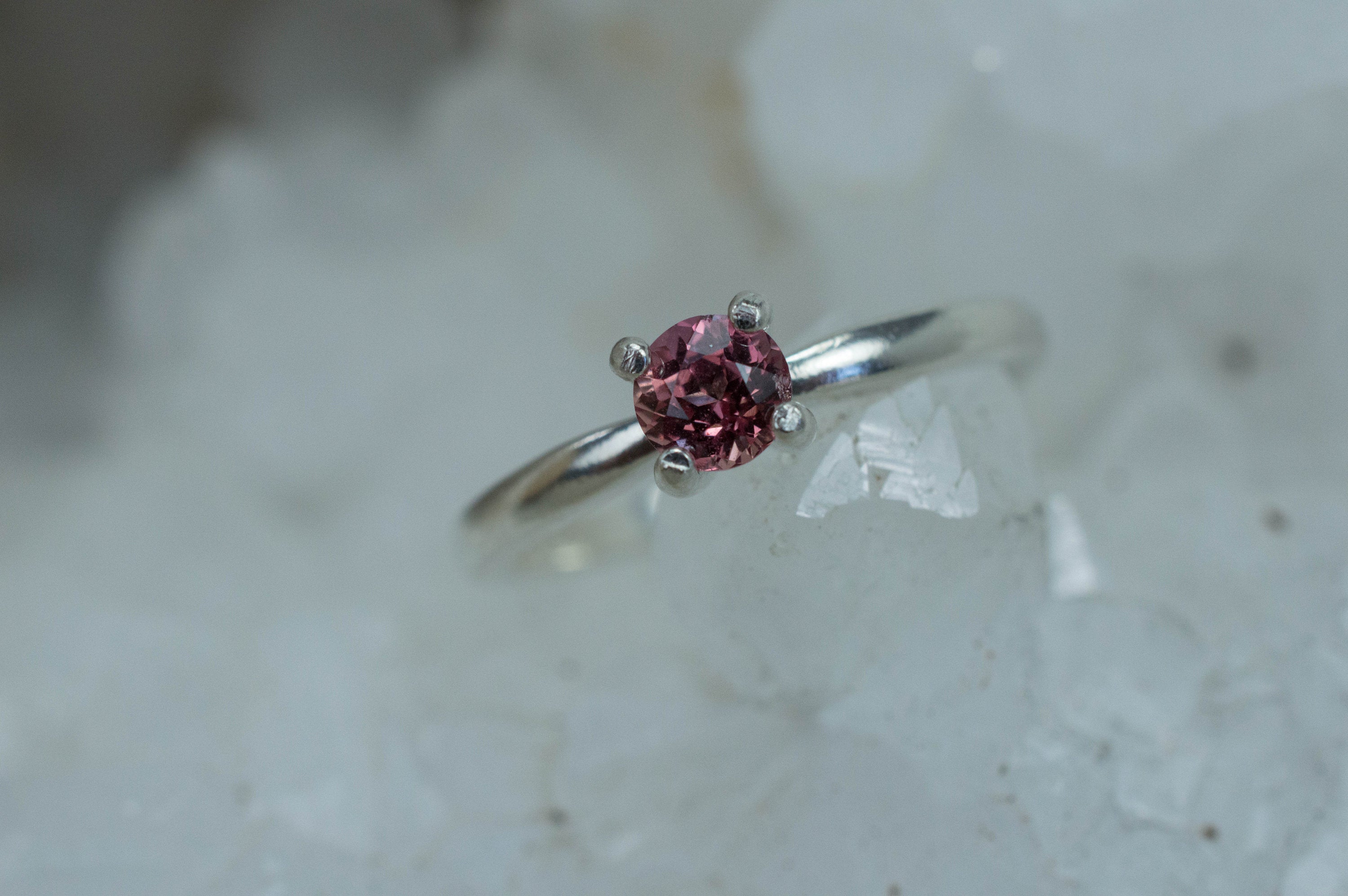 Pink Sapphire Ring, Genuine Untreated Madagascar Sapphire - Mark Oliver Gems