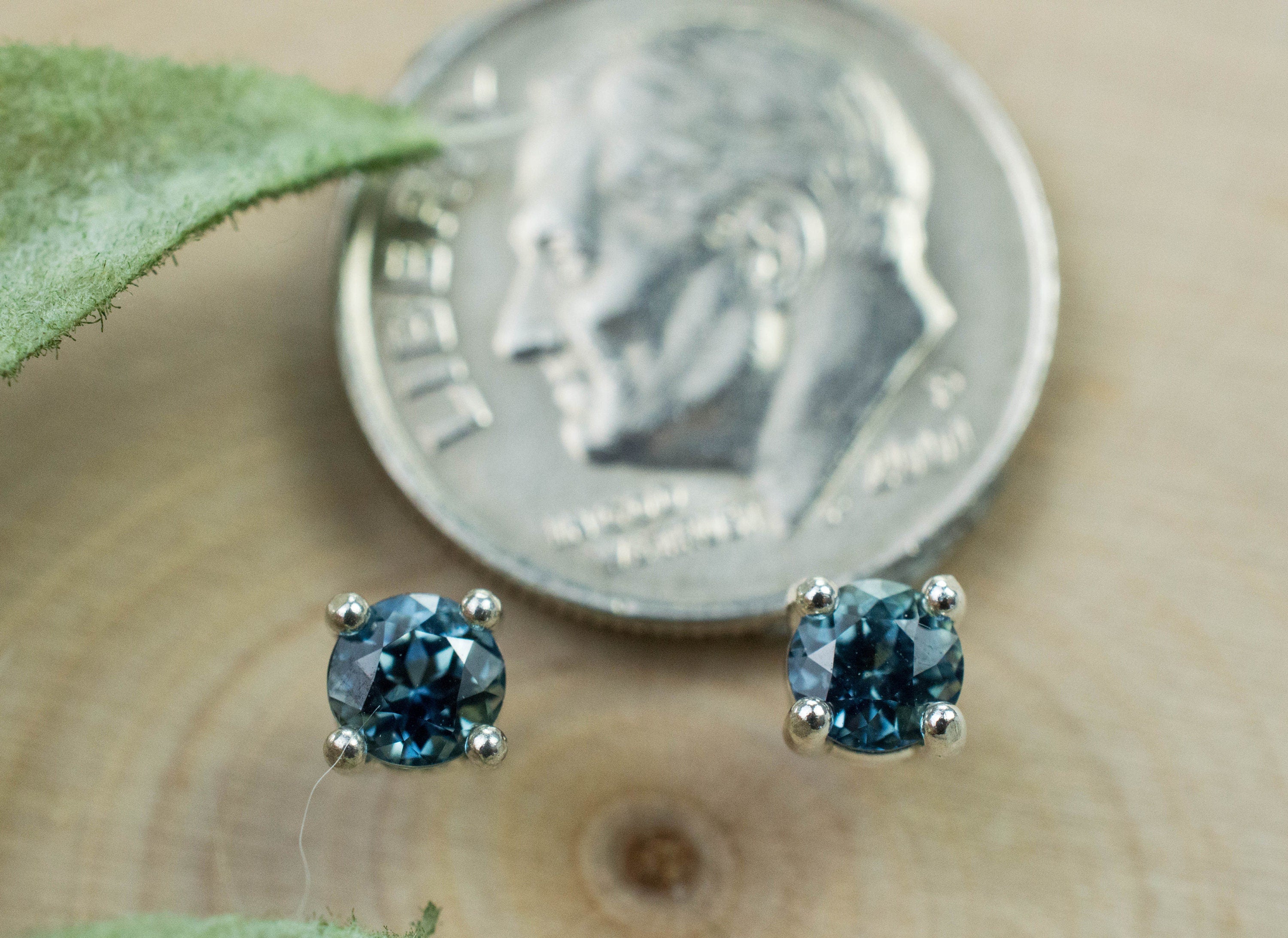 Blue Sapphire Earrings; Genuine Madagascar Sapphire; 0.630cts - Mark Oliver Gems