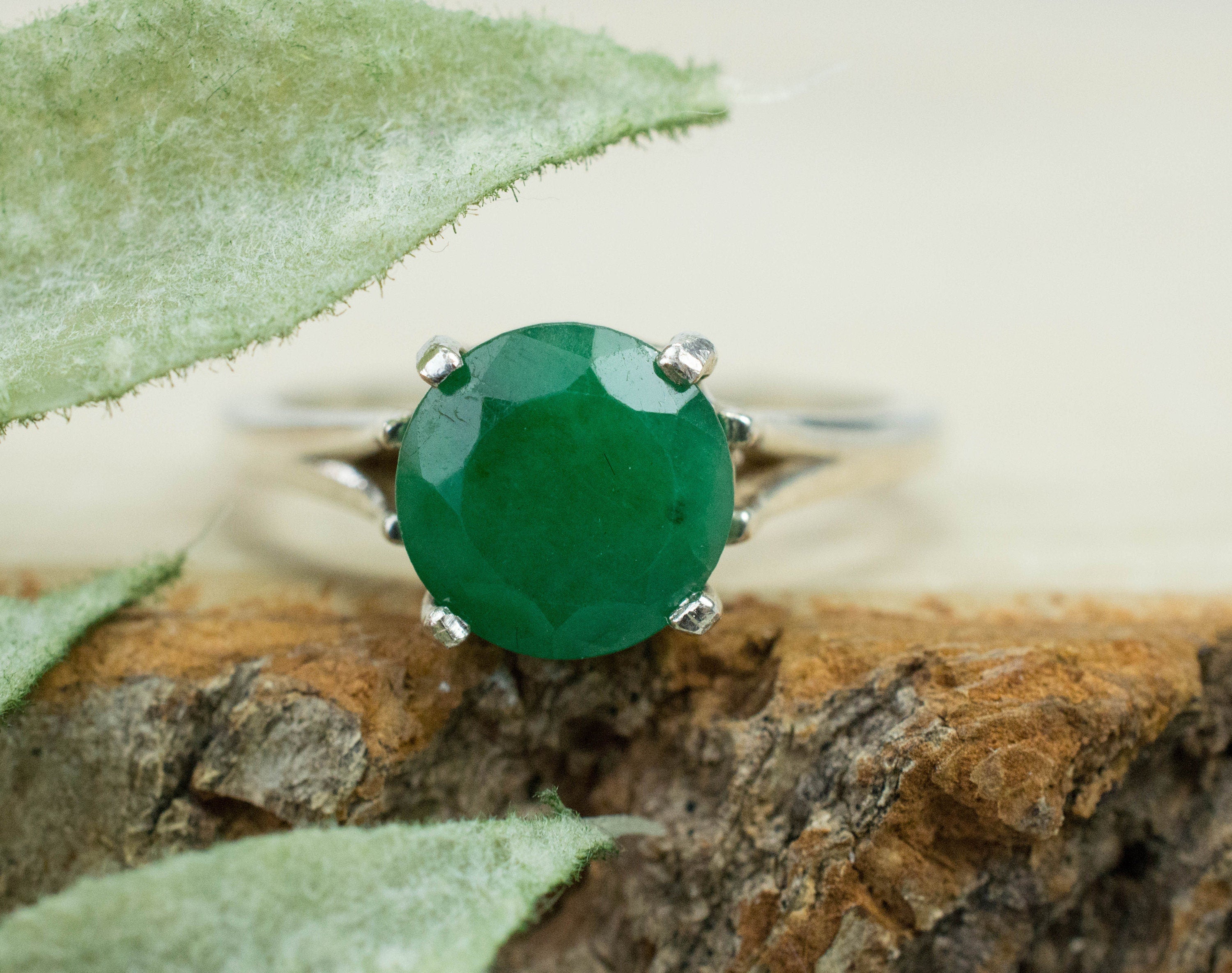 Emerald Ring; Genuine Untreated Brazil Emerald; 1.805cts - Mark Oliver Gems