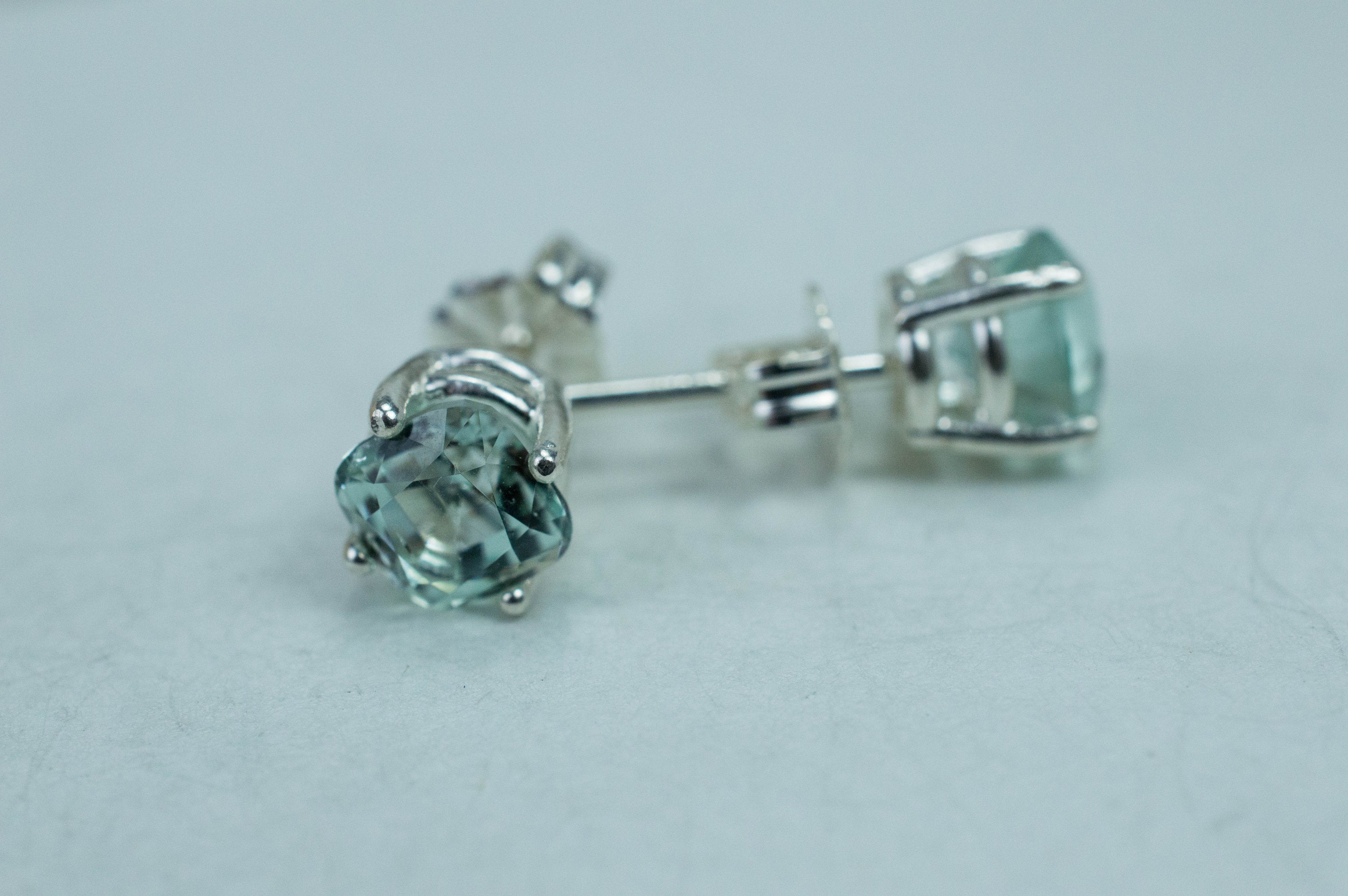 Tourmaline Earrings; Genuine Untreated Namibia Blue Tourmaline; 1.990cts - Mark Oliver Gems