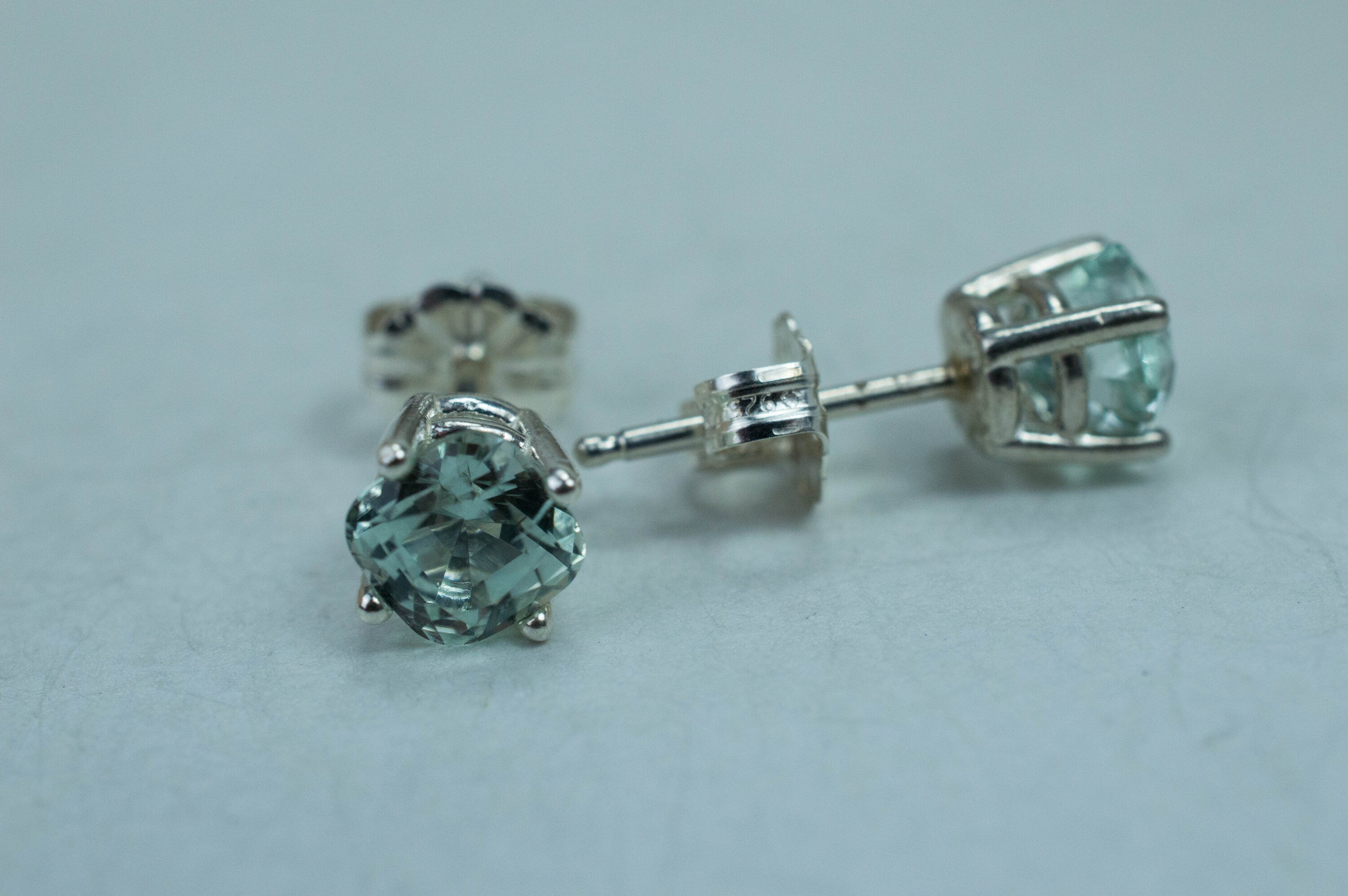 Tourmaline Earrings; Genuine Untreated Namibia Blue Tourmaline; 1.640cts - Mark Oliver Gems