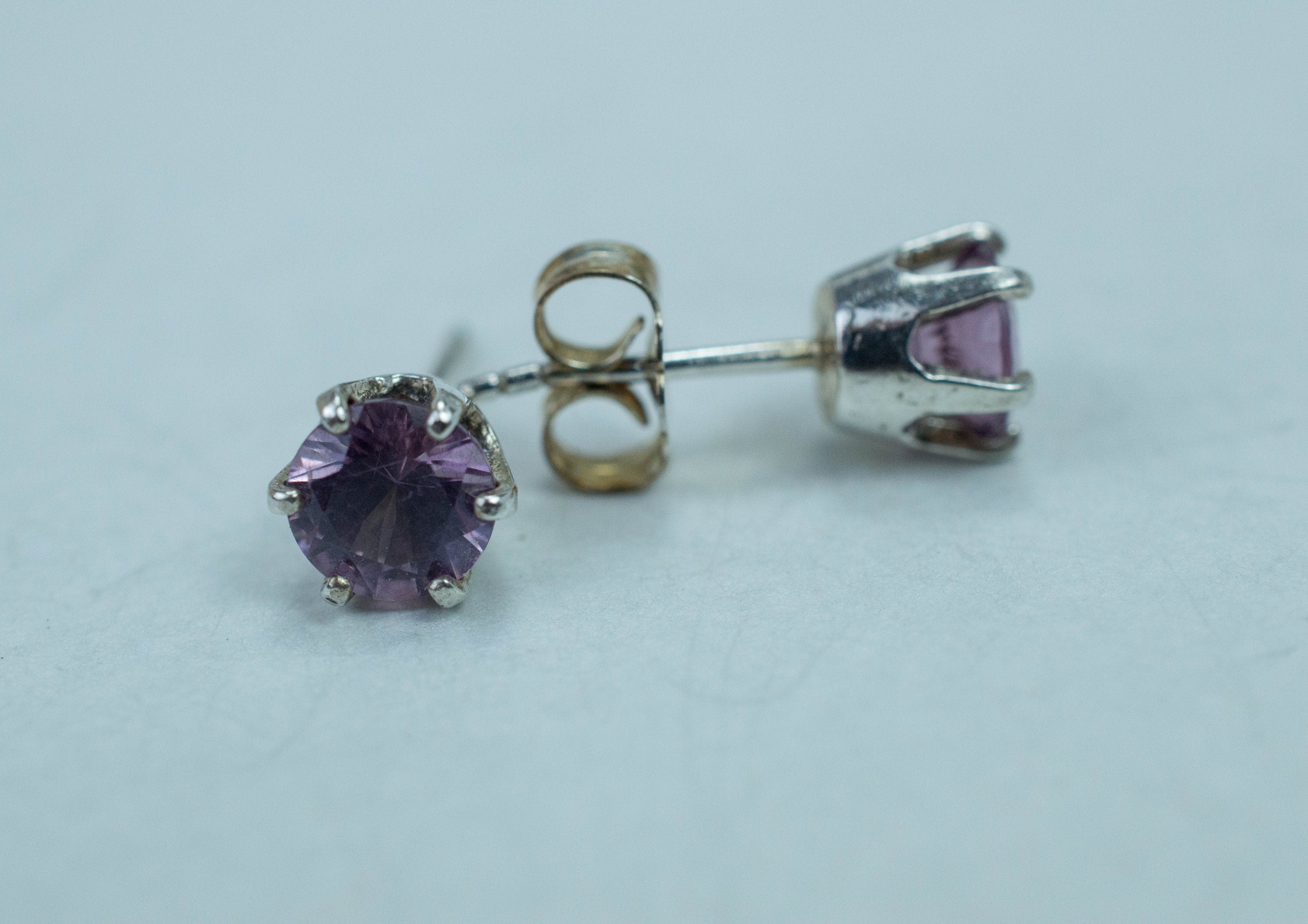 Rhodolite Garnet Earrings, Genuine Untreated Tanzanian Garnet; 1.265cts - Mark Oliver Gems