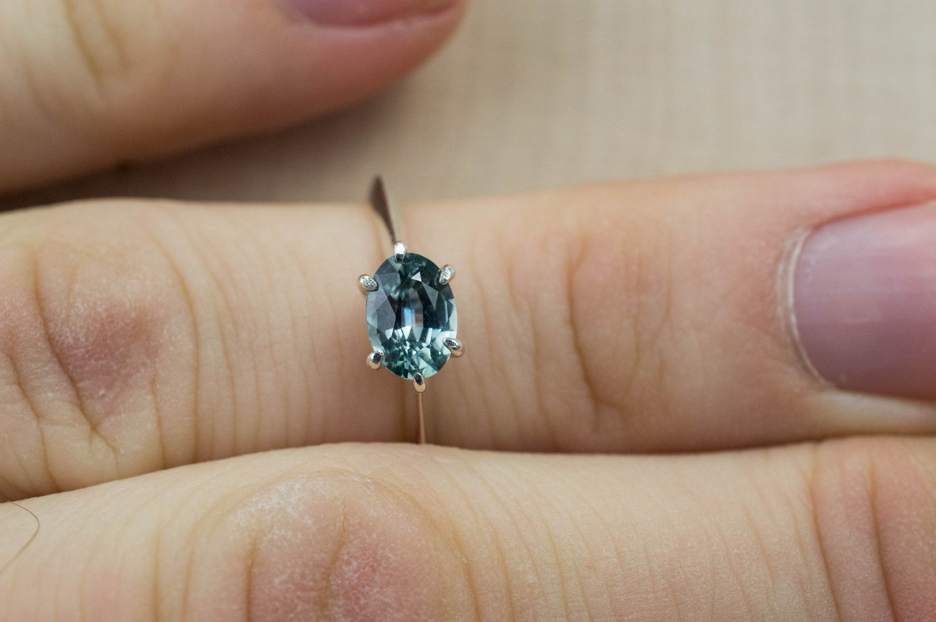 Montana Sapphire Ring, Genuine USA Blue Sapphire; 0.910cts - Mark Oliver Gems