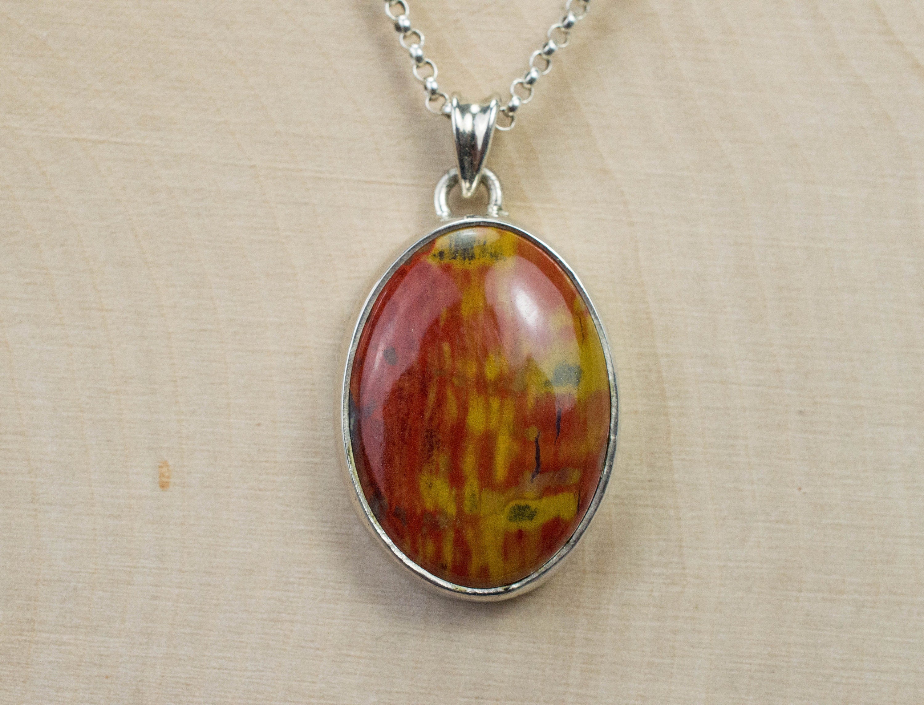 Petrified Wood Pendant; Genuine Untreated Arizona Fossilized Wood - Mark Oliver Gems