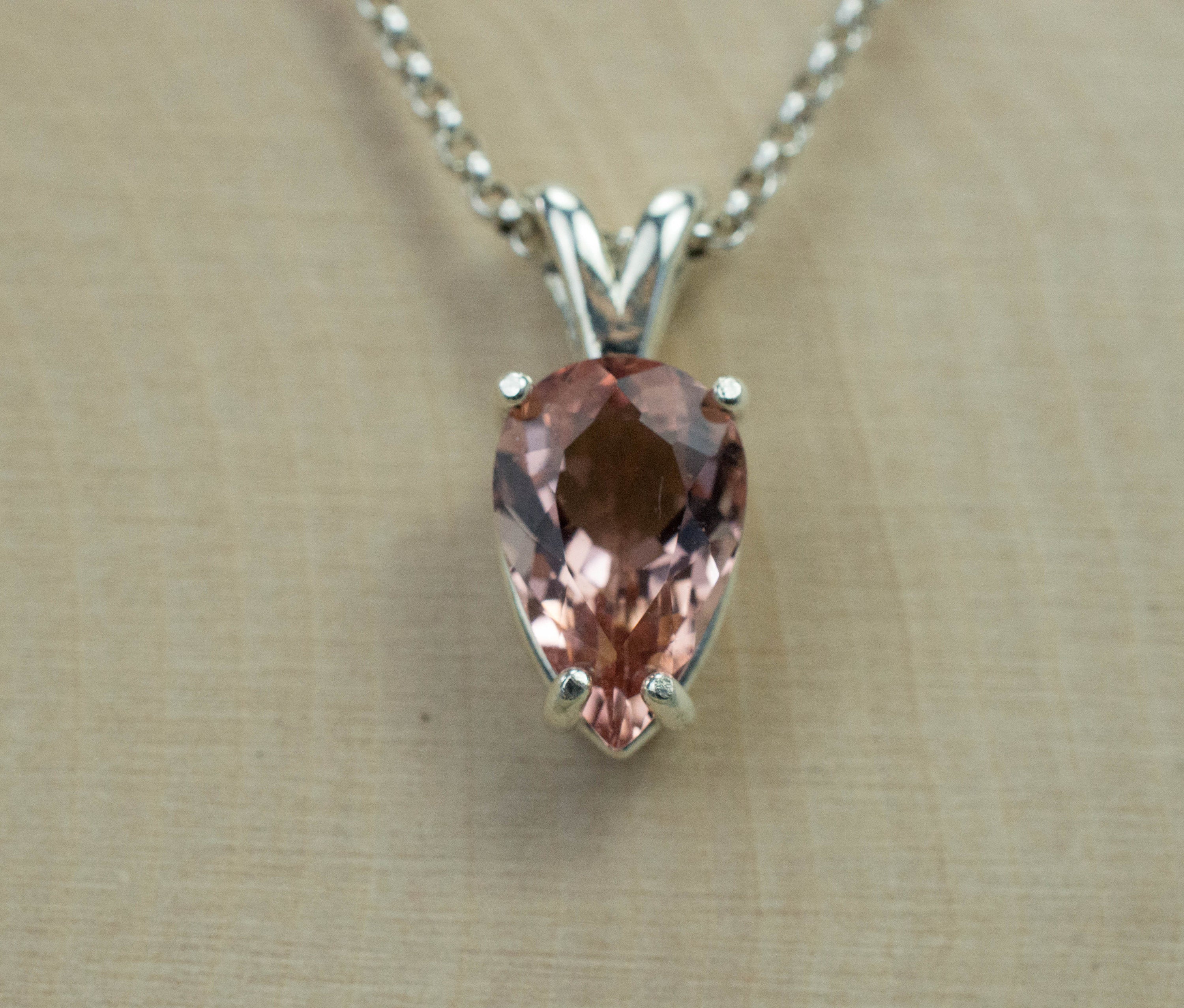 Morganite Pendant; Genuine Untreated Nigeria Morganite; 2.360cts - Mark Oliver Gems