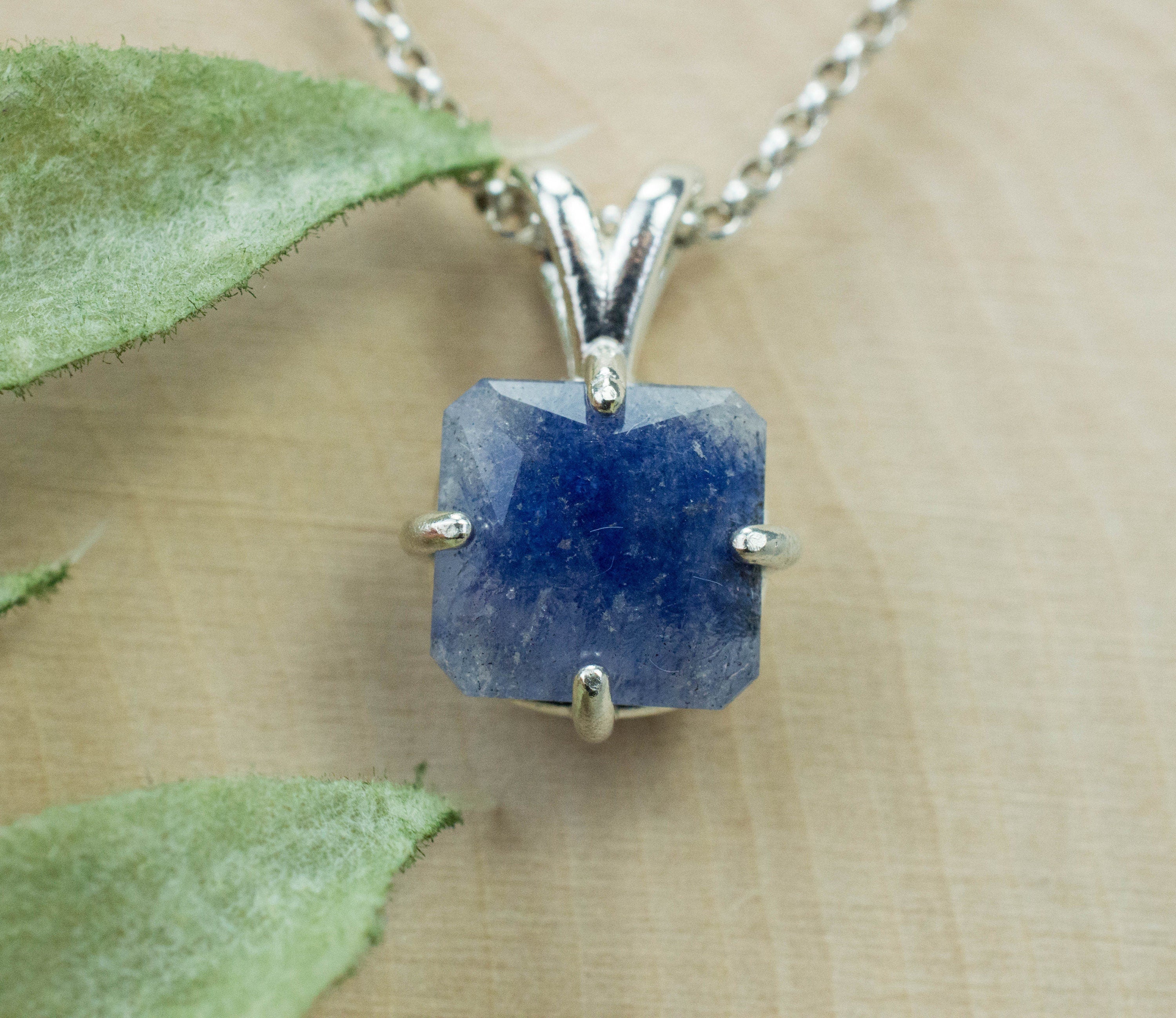 Dumortierite Quartz Pendant; Natural Untreated Brazil Dumortierite; 3.000cts - Mark Oliver Gems