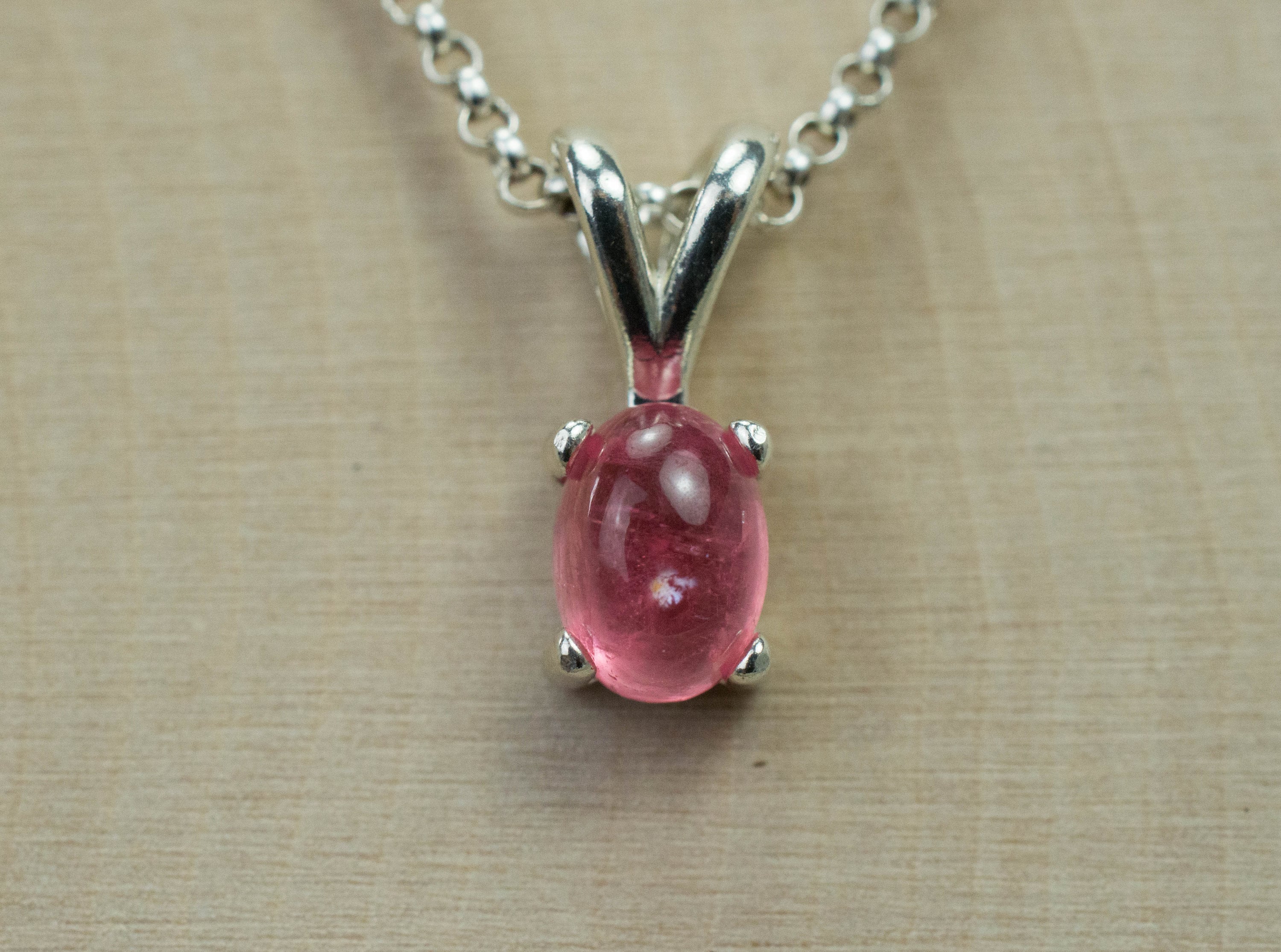 Rhodochrosite Pendant; Genuine Untreated USA Sweet Home Rhodochrosite; 1.450cts - Mark Oliver Gems