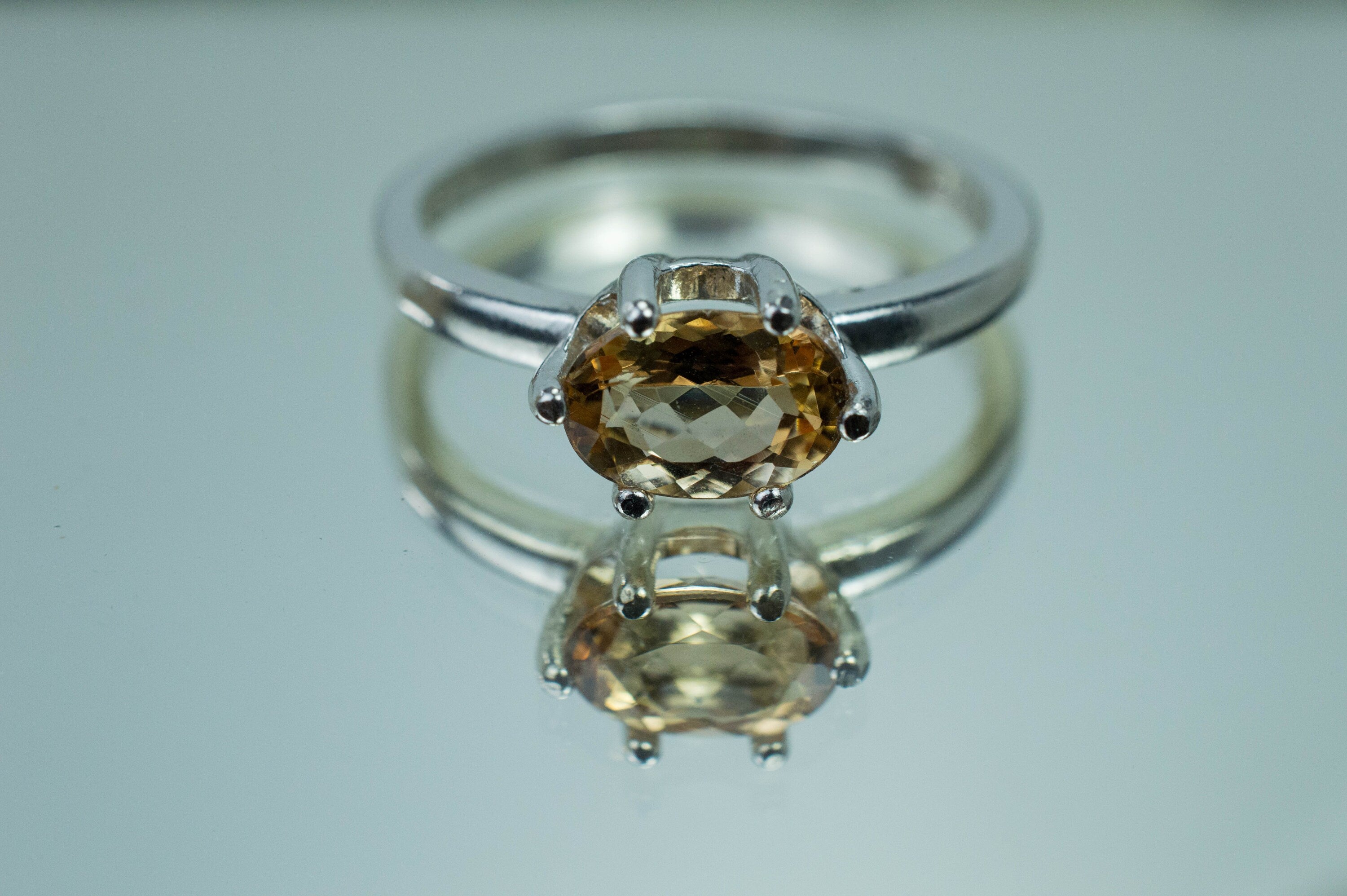 Imperial Topaz Ring, Genuine Untreated Brazilian Topaz; 1.240cts - Mark Oliver Gems