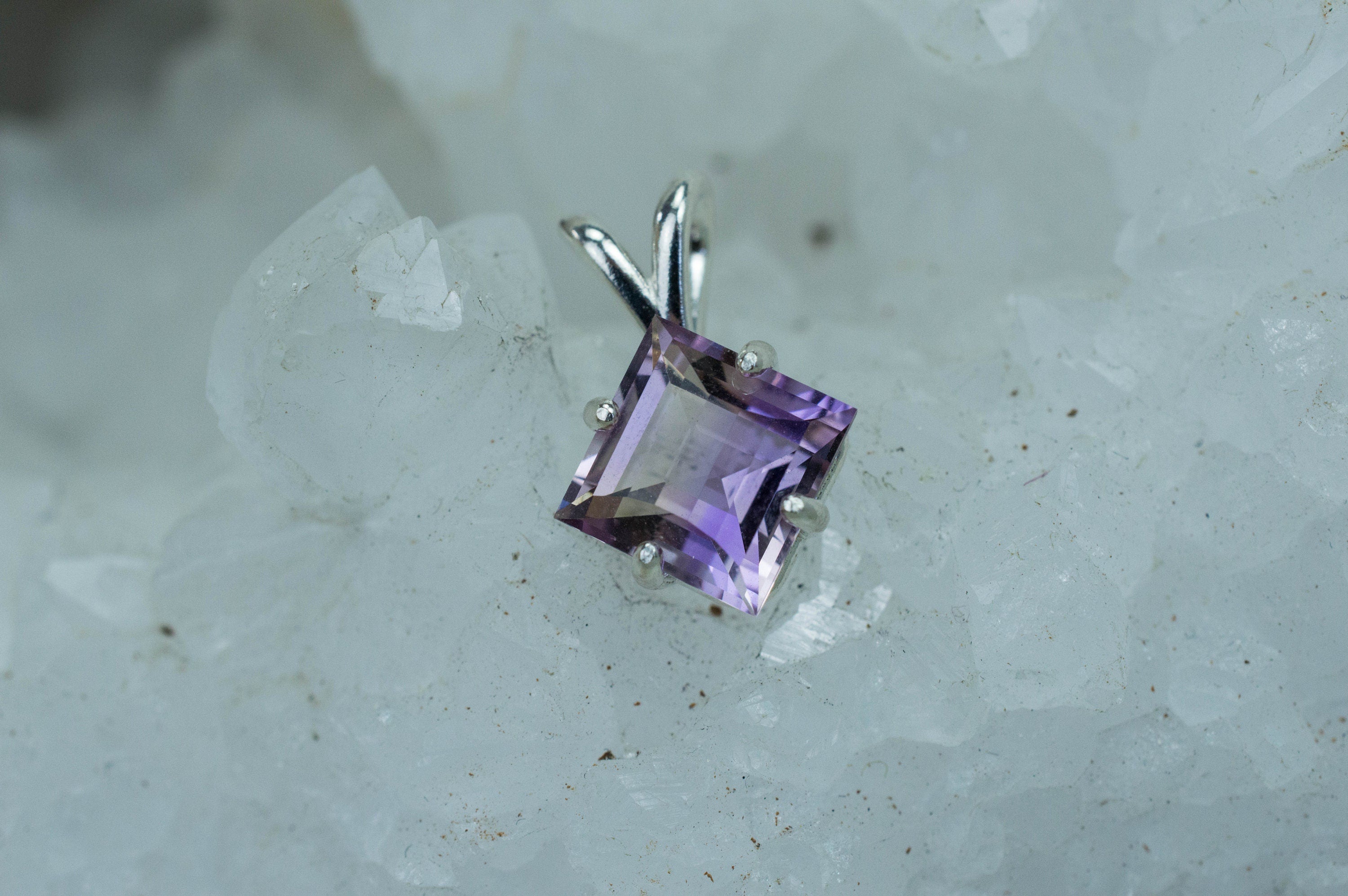 Ametrine Pendant; Natural Untreated Bolivia Ametrine; 2.150cts - Mark Oliver Gems