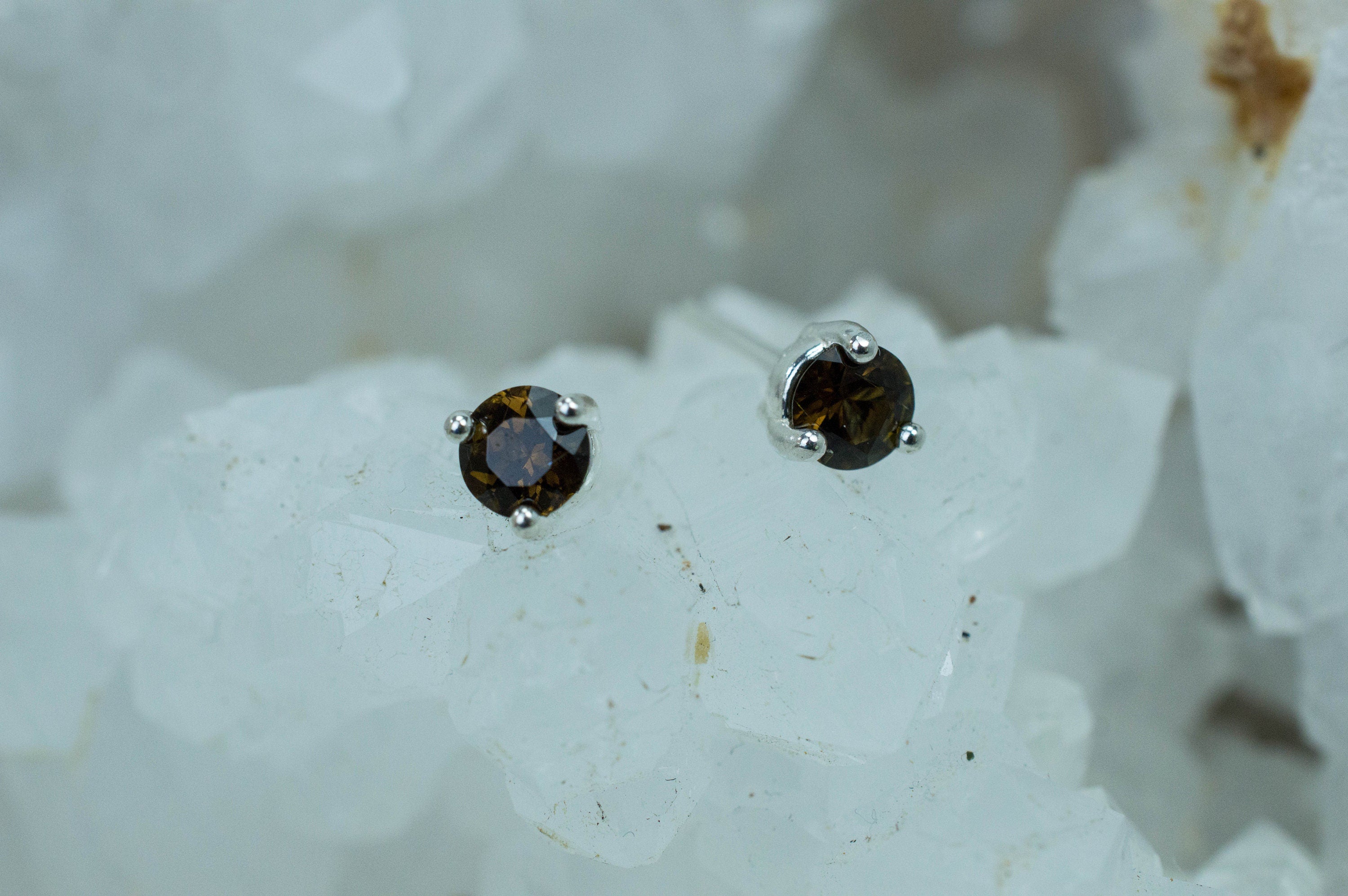 Clinozoisite Earrings, Genuine Untreated Pakistan Clinozoisite; 0.480cts - Mark Oliver Gems