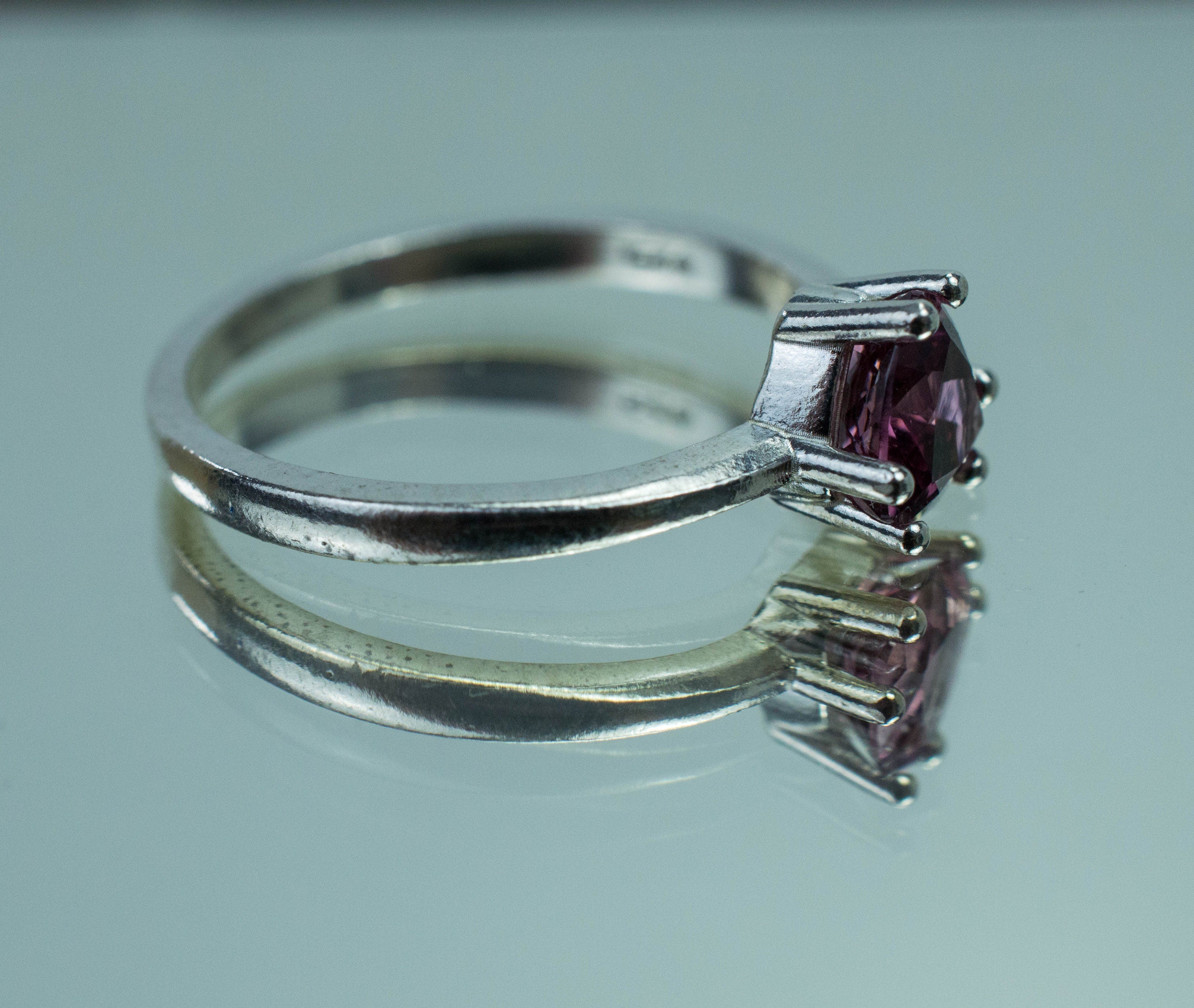 Cranberry Garnet Ring; Genuine Untreated Tanzania Garnet; 0.975cts - Mark Oliver Gems