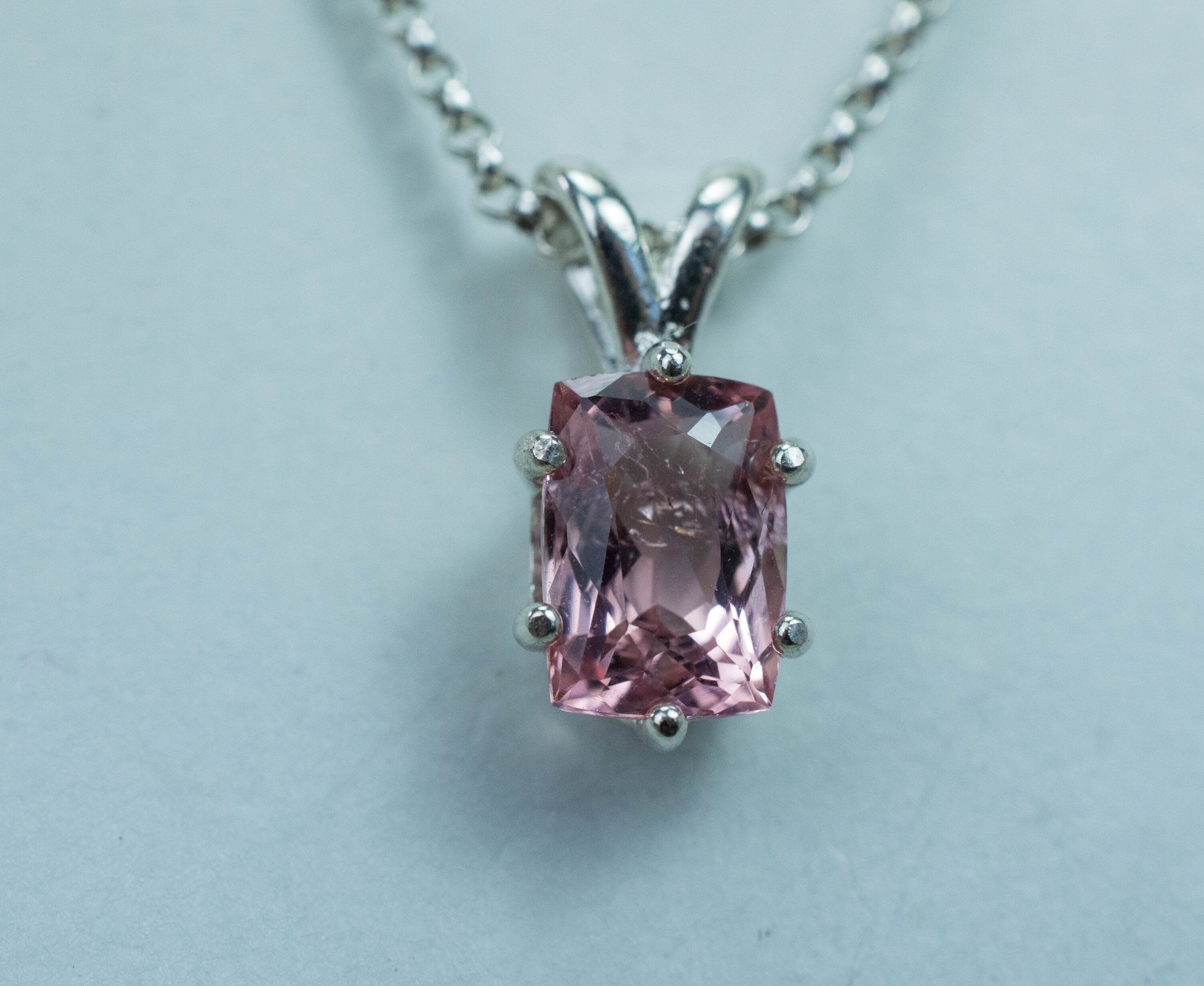 Morganite Pendant; Genuine Untreated Nigeria Morganite; 1.860cts - Mark Oliver Gems