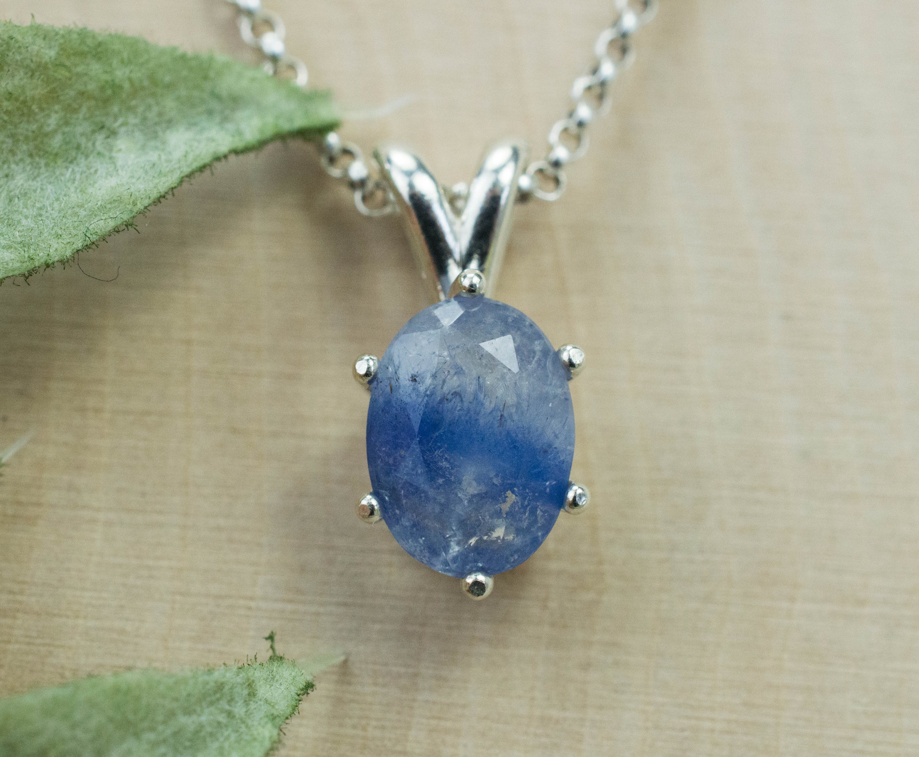 Dumortierite Quartz Pendant; Natural Untreated Brazil Dumortierite; 1.770cts - Mark Oliver Gems