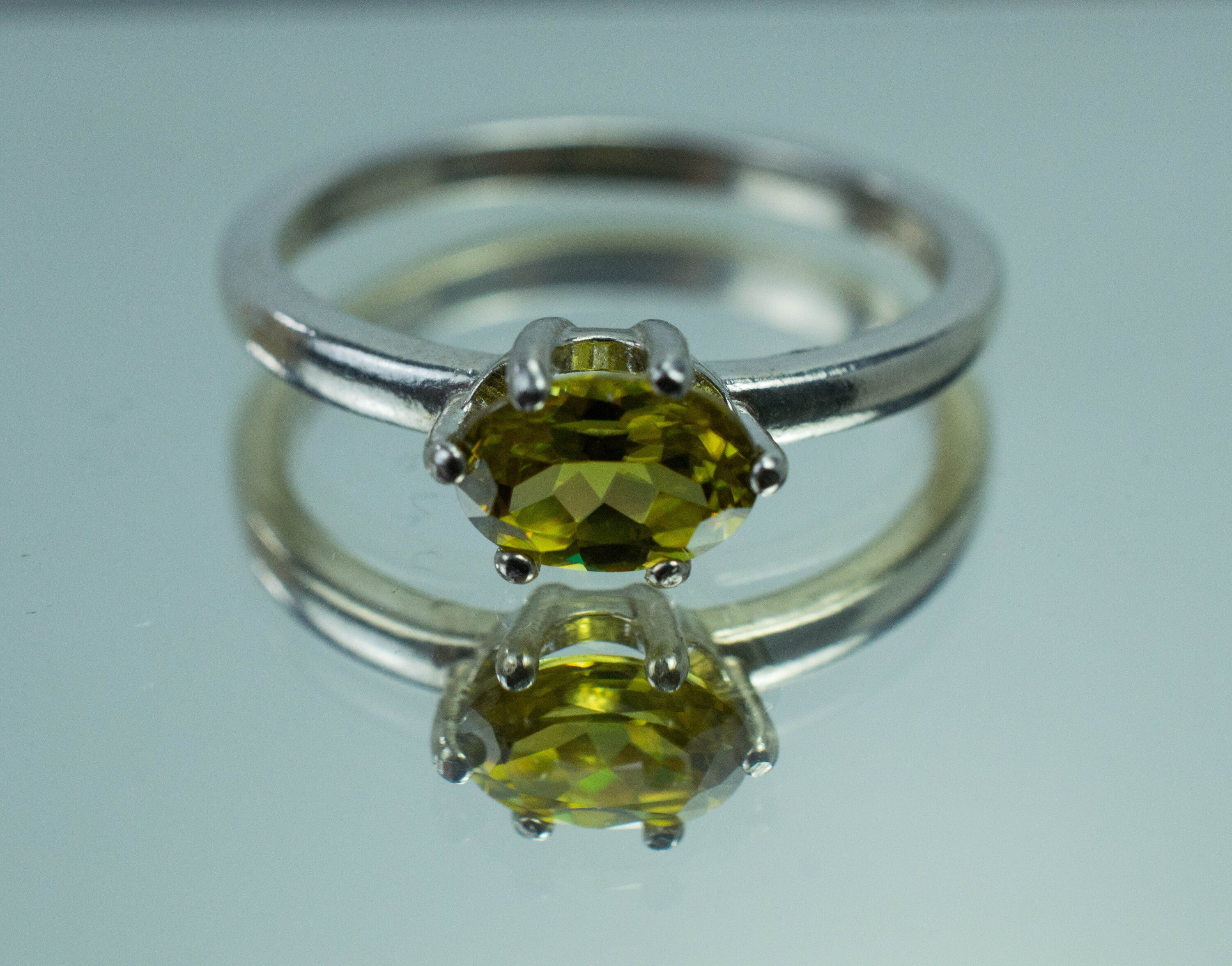 Sphene Ring, Genuine Untreated Pakistan Sphene; 0.780cts