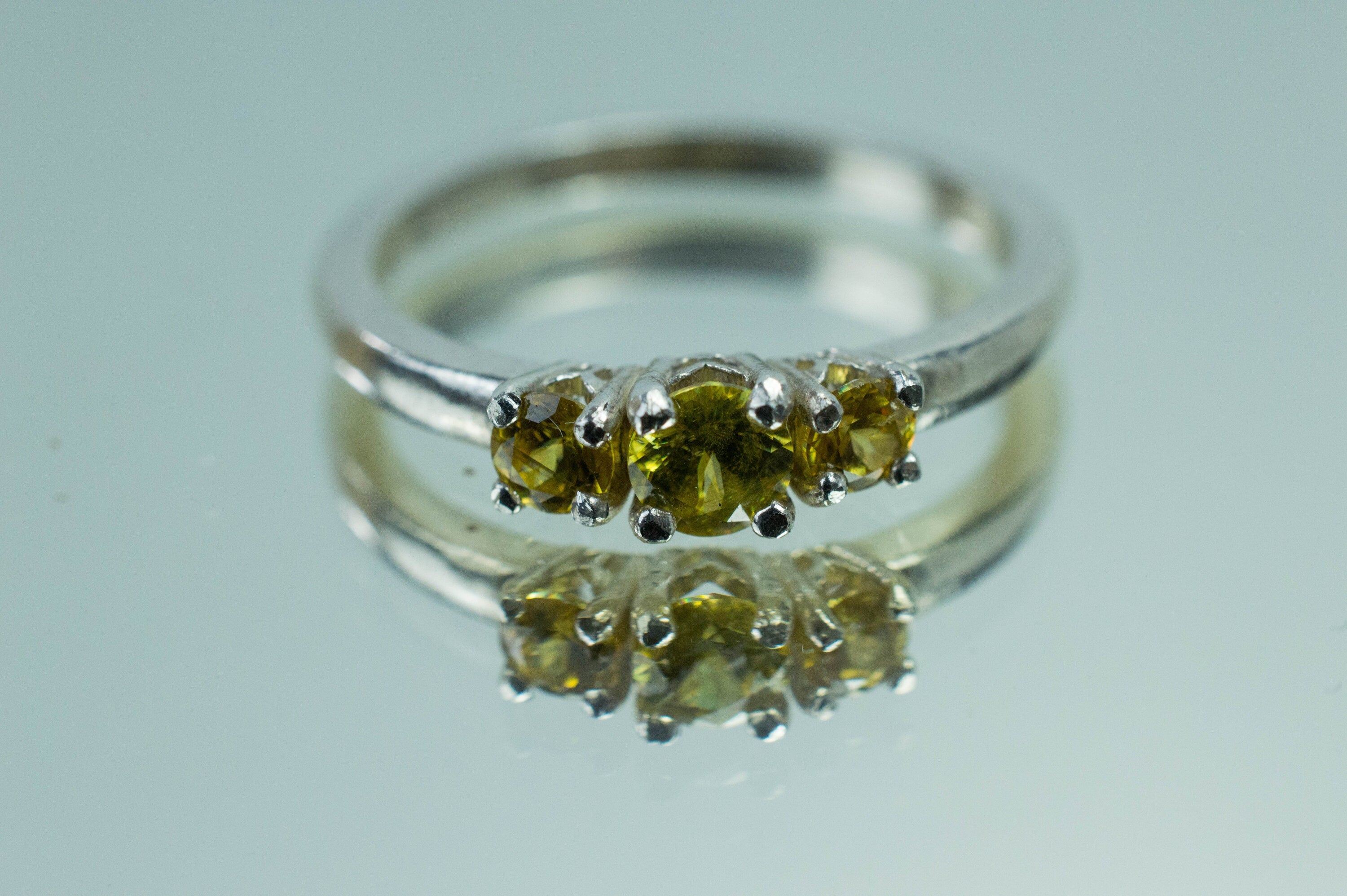 Sphene Ring, Genuine Untreated Pakistan and Afghanistan Sphene