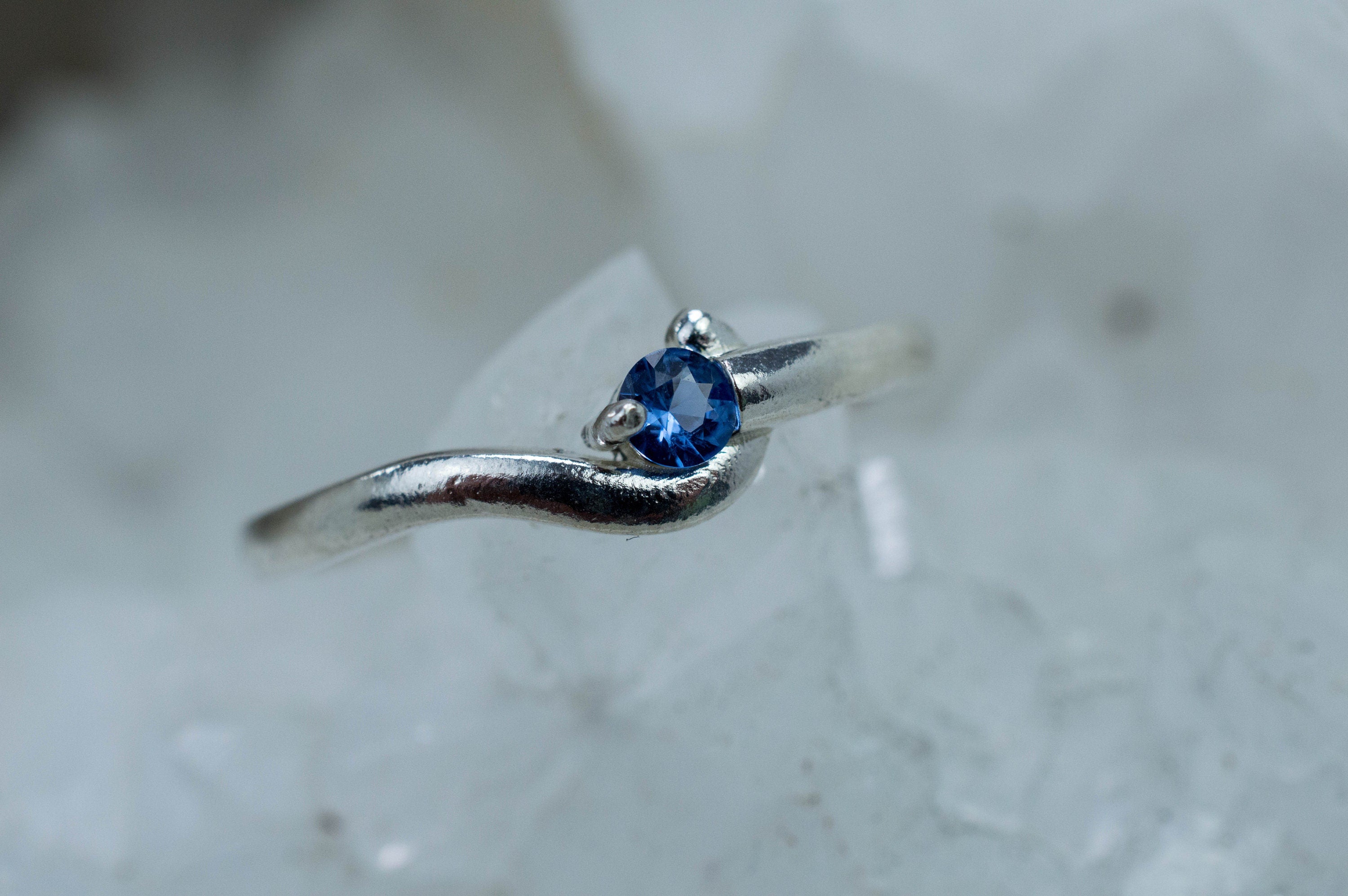 Cobalt Spinel Ring, Natural Untreated Vietnam Blue Spinel