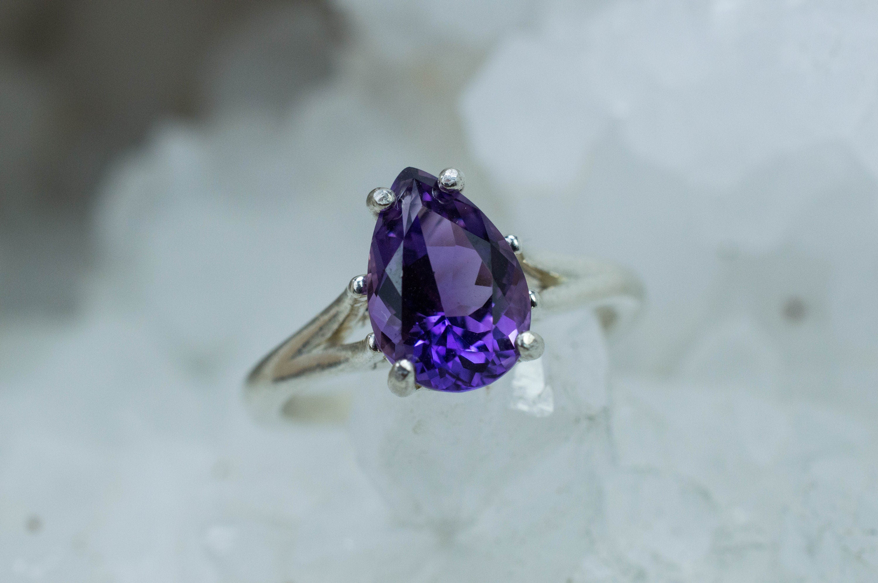 Amethyst Ring, Natural Untreated Uruguay Amethyst; 1.650cts