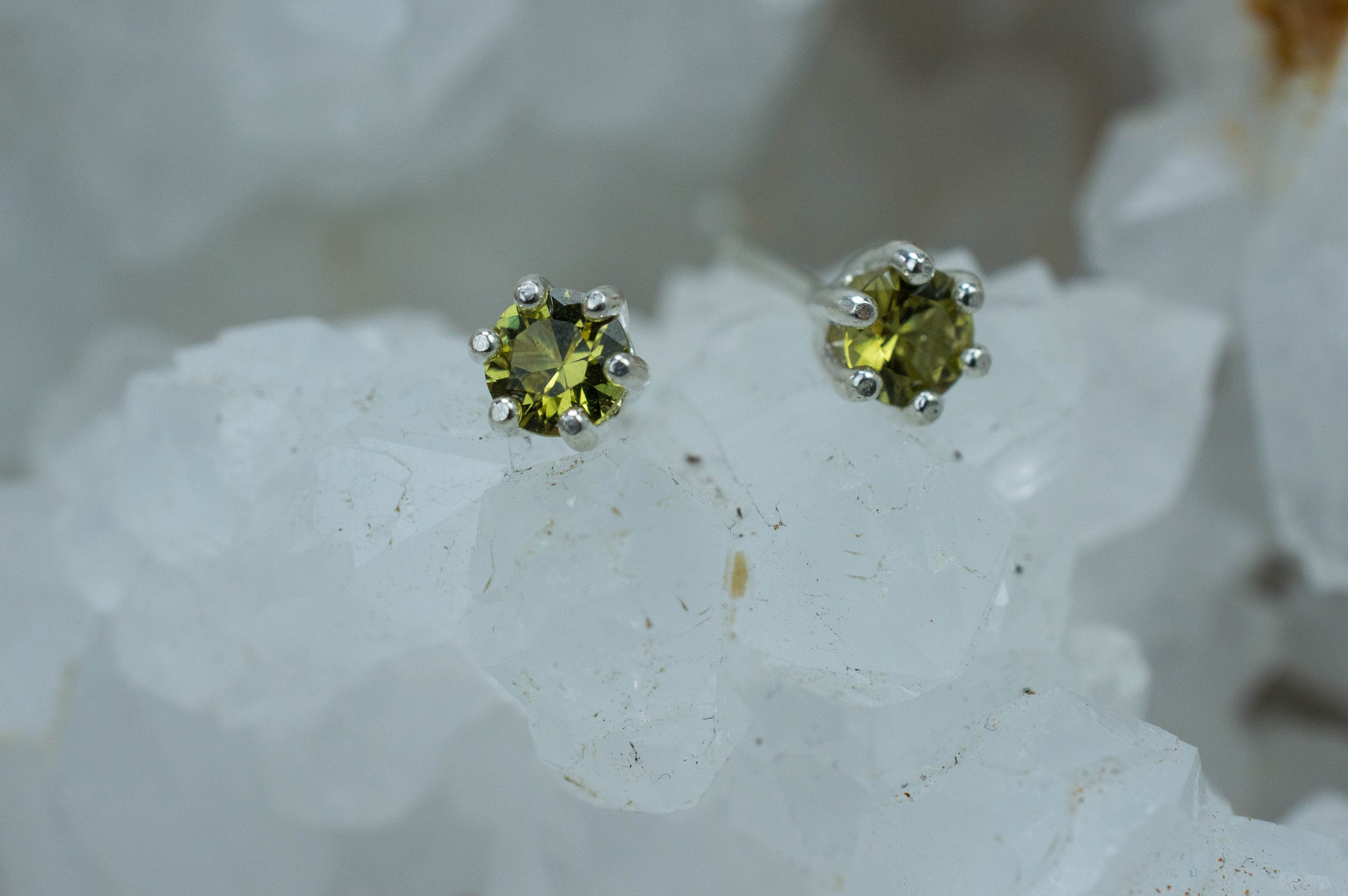 Mali Garnet Earrings; Genuine Untreated Mali Garnet; 0.510cts