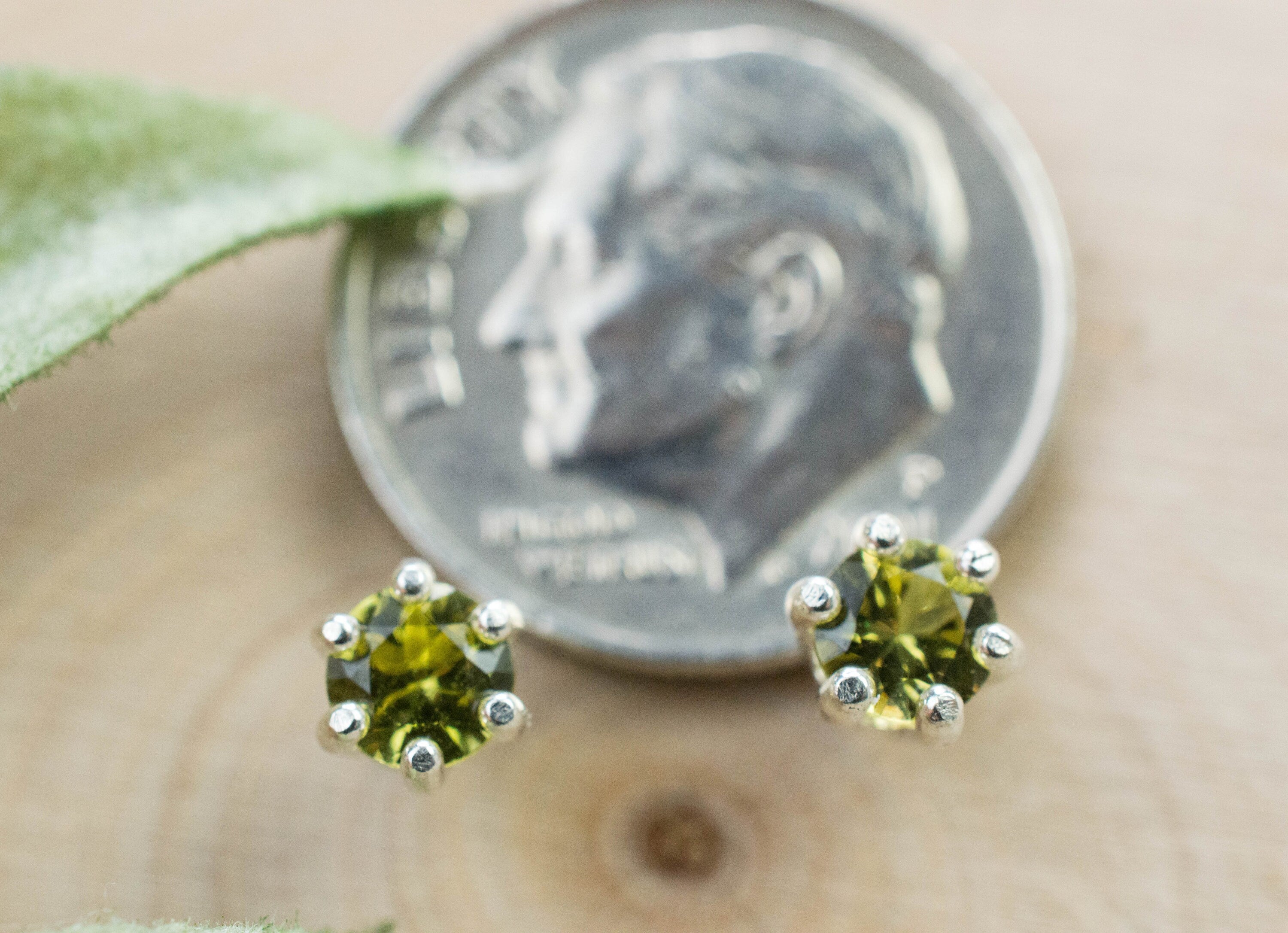 Mali Garnet Earrings; Genuine Untreated Mali Garnet; 0.510cts