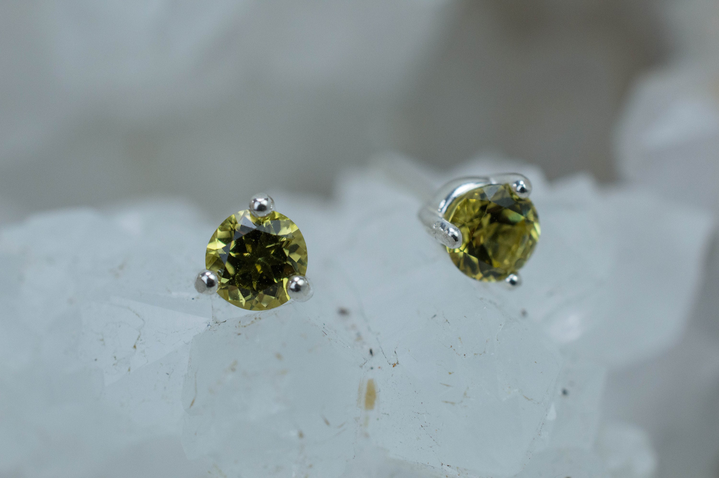 Mali Garnet Earrings; Genuine Untreated Mali Garnet; 0.600cts