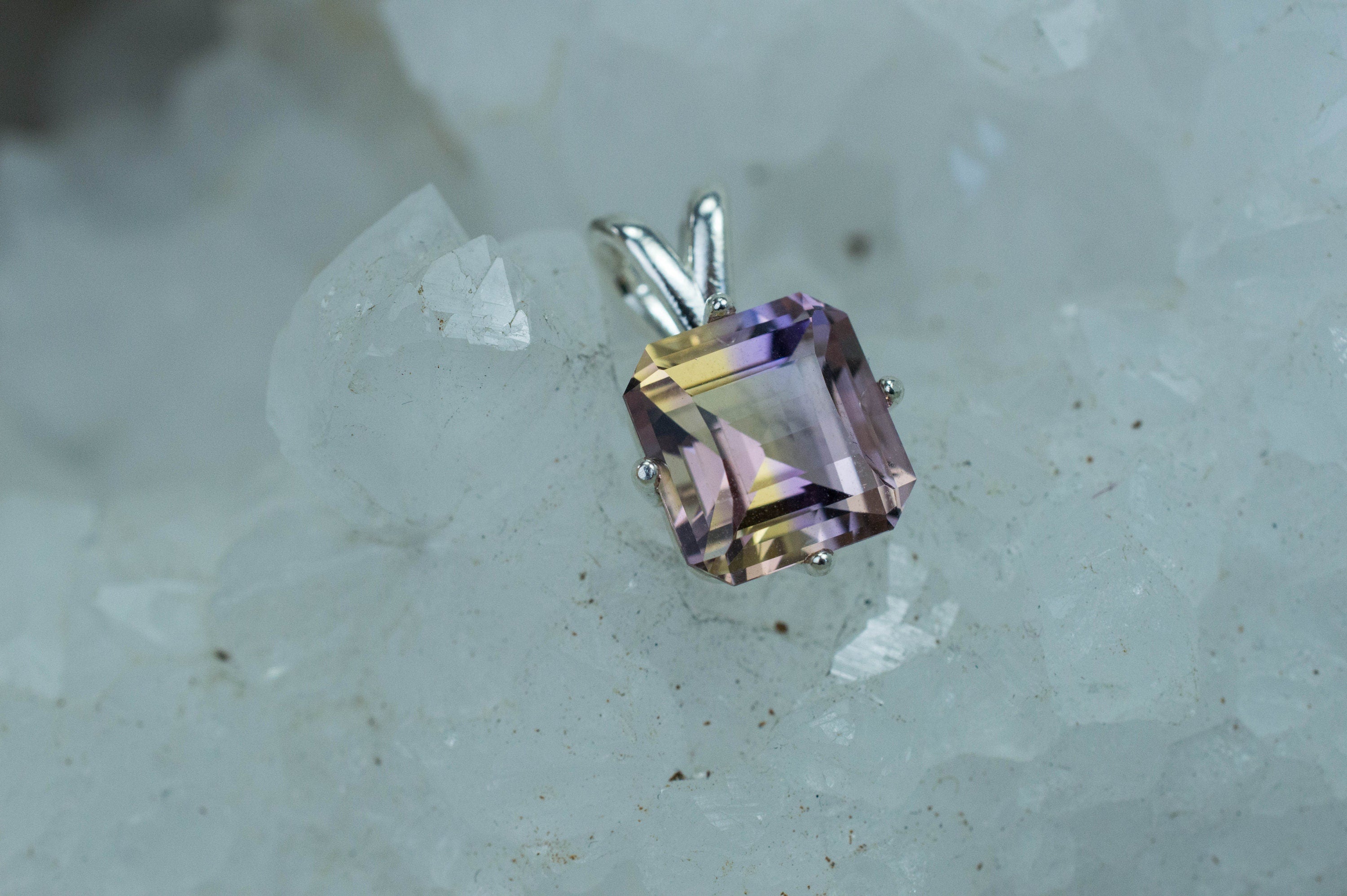 Ametrine Pendant; Natural Untreated Bolivia Ametrine; 2.810cts - Mark Oliver Gems