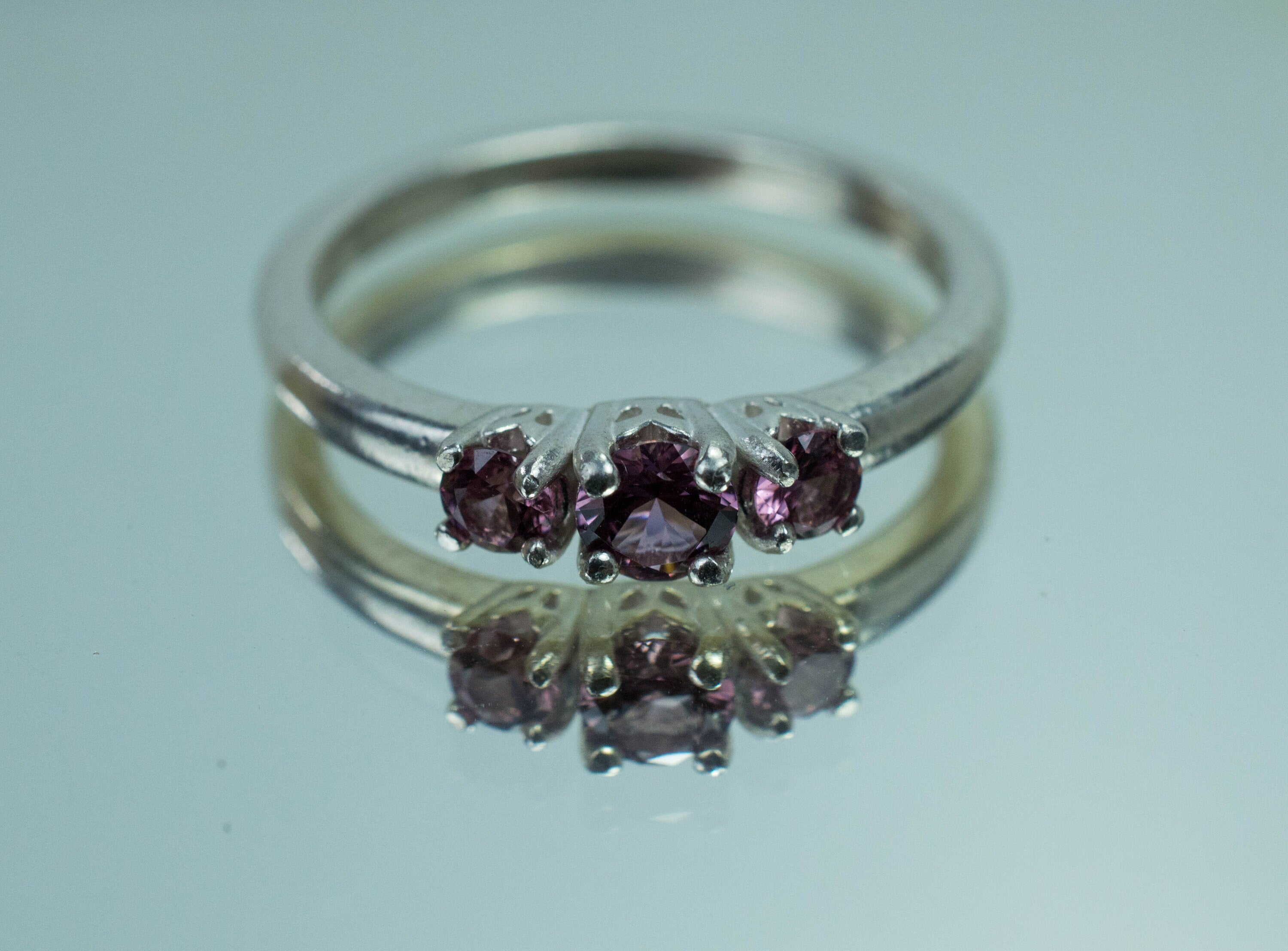 Cranberry Garnet Ring; Genuine Untreated Tanzania Garnet; 0.455cts - Mark Oliver Gems