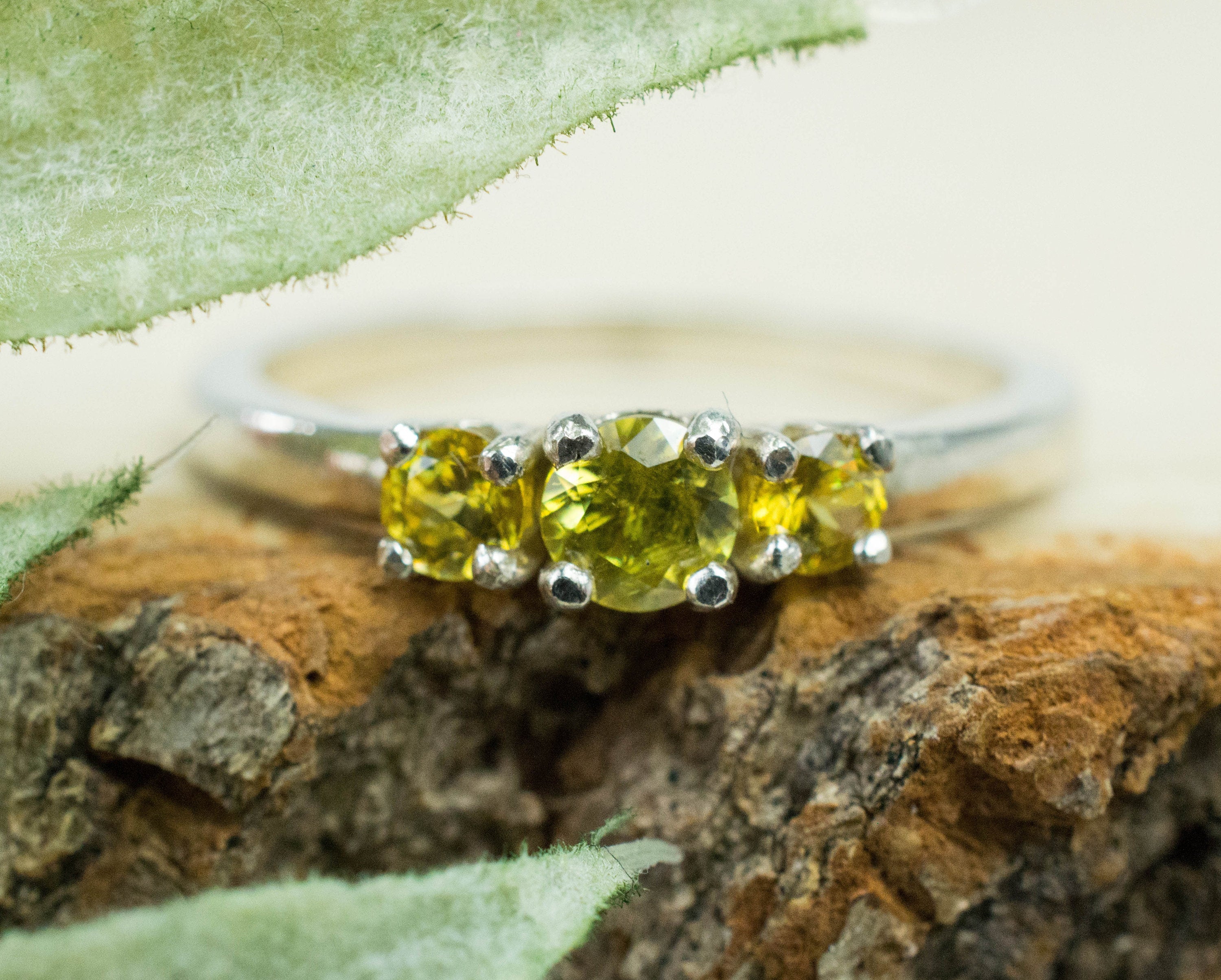 Sphene Ring, Genuine Untreated Pakistan and Afghanistan Sphene