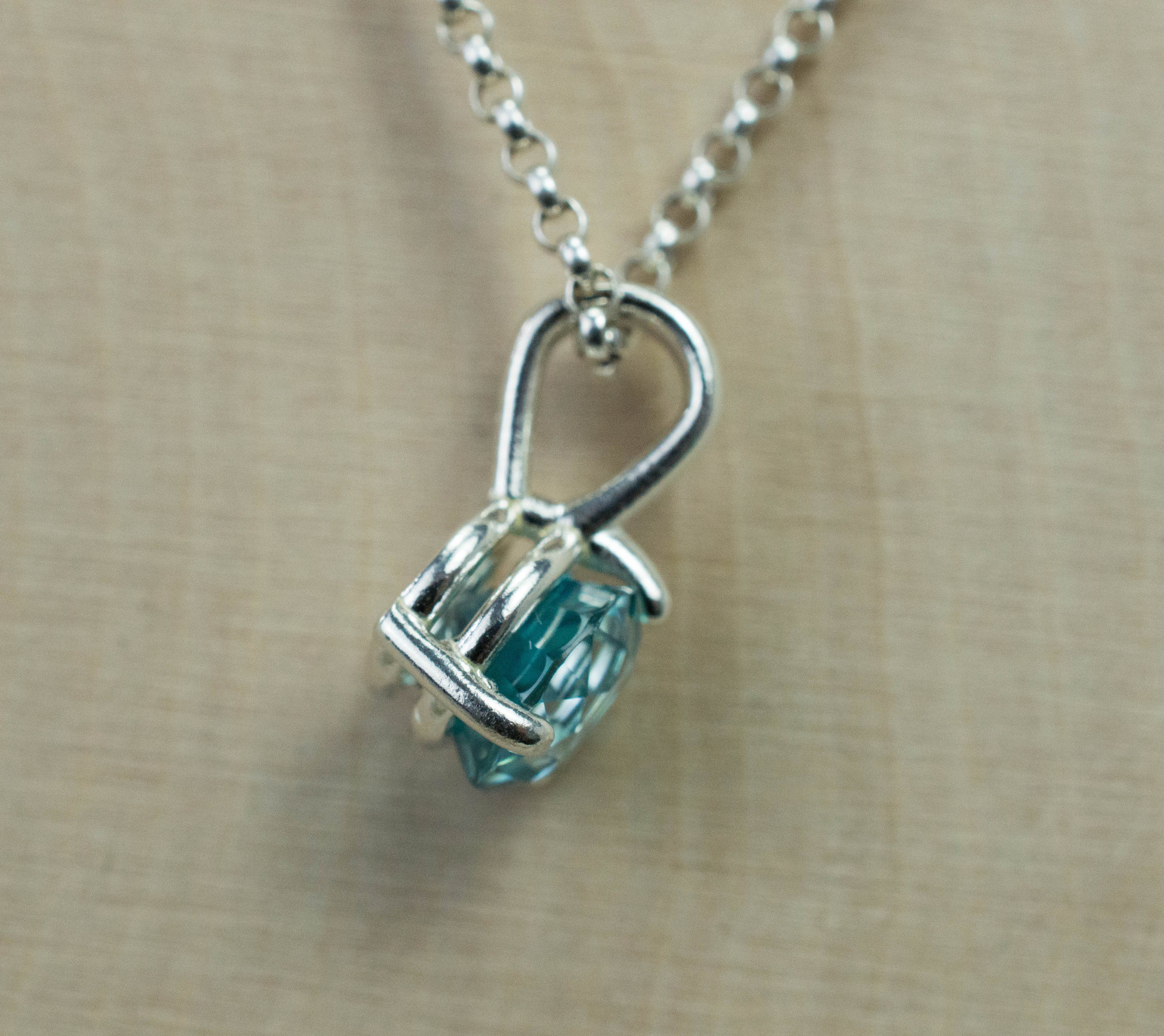 Blue Zircon Pendant, Natural Cambodian Zircon; 1.930cts