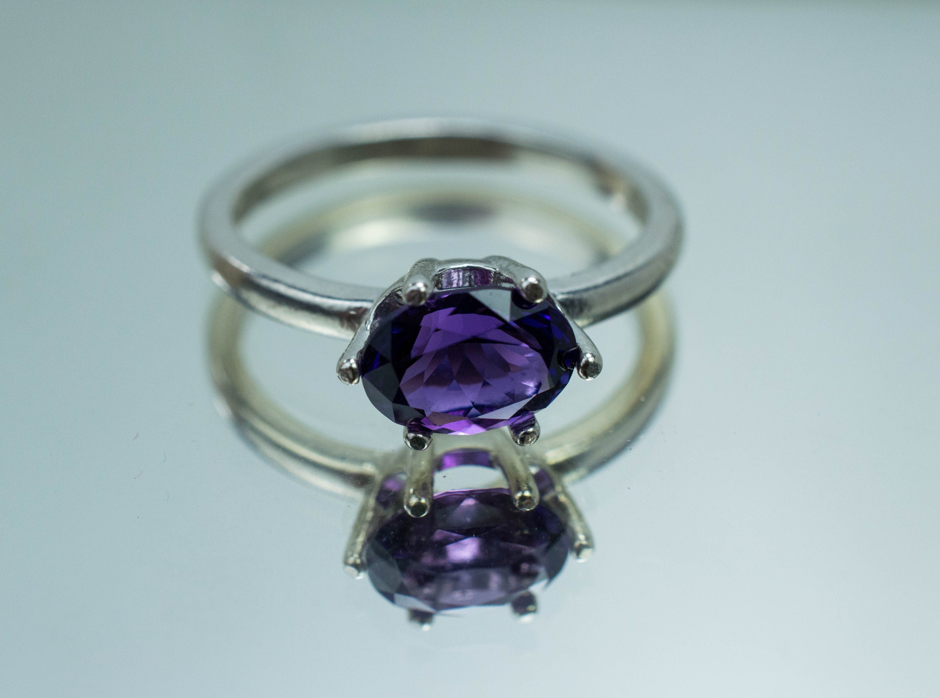 Amethyst Ring, Natural Untreated Uruguay Amethyst; 1.190cts